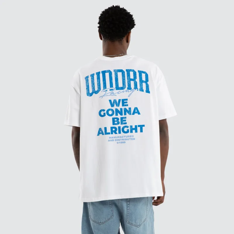 Swerve Box Fit Tee White sold by Neverland