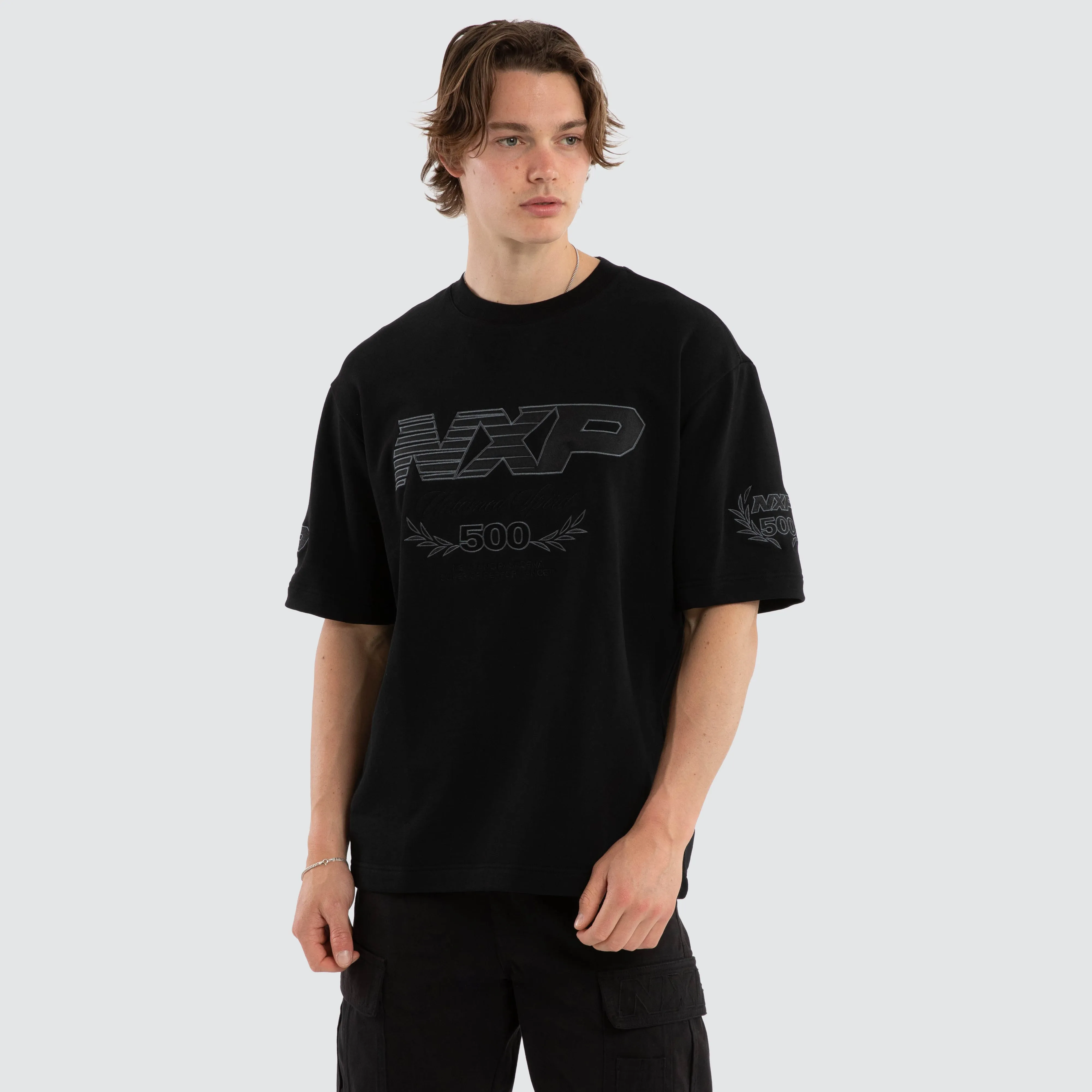 Bounty Loopback Oversized Tee Jet Black sold by Neverland