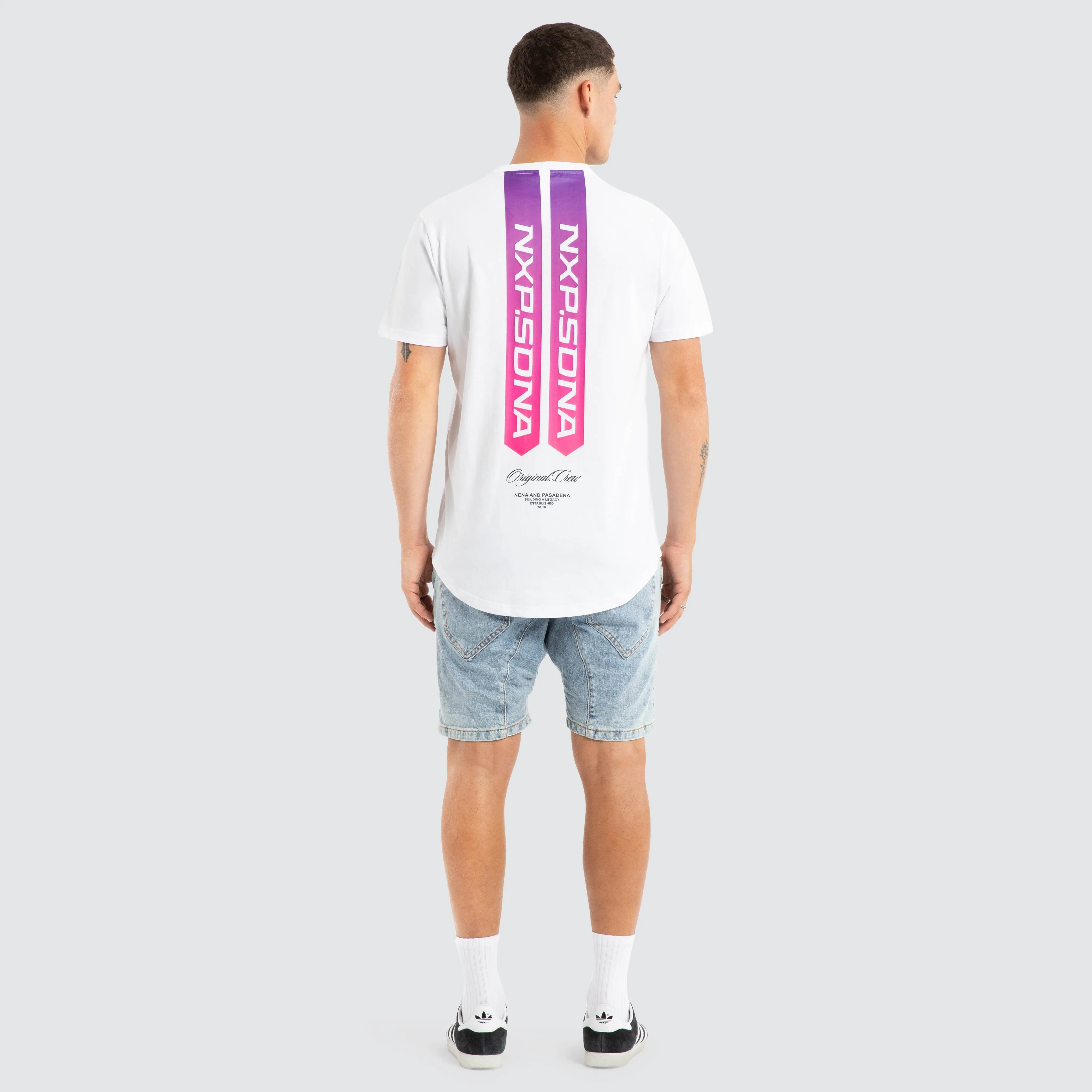 Score Dual Curved Tee White sold by Neverland product image thumbnail 5