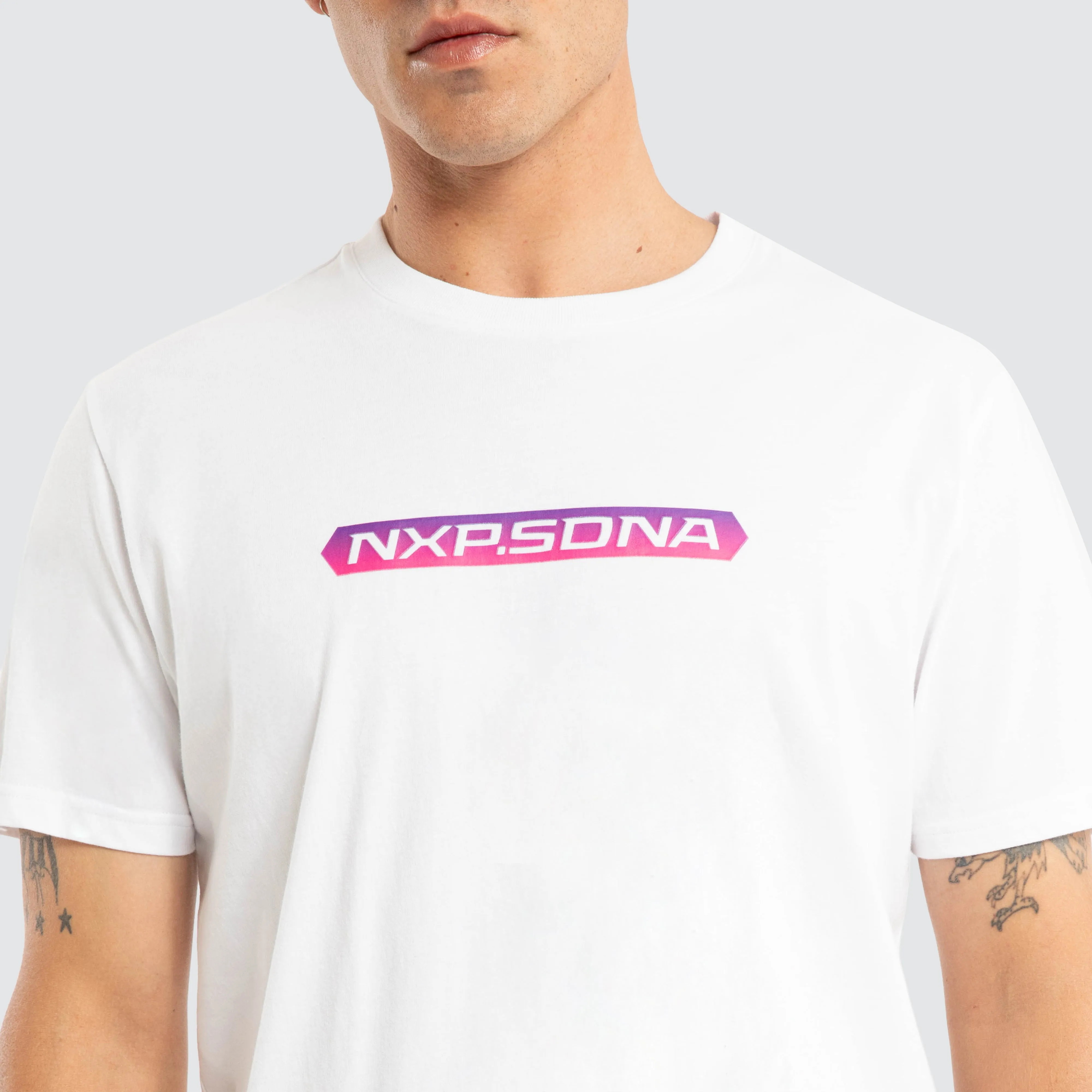 Score Dual Curved Tee White sold by Neverland product image thumbnail 4