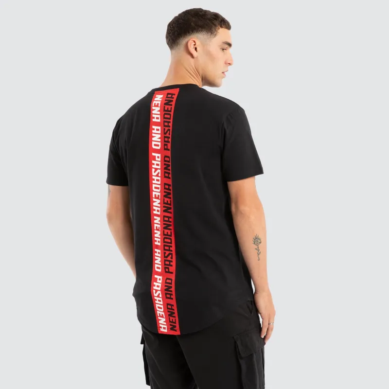 Triumph Dual Curved Tee Jet Black sold by Neverland