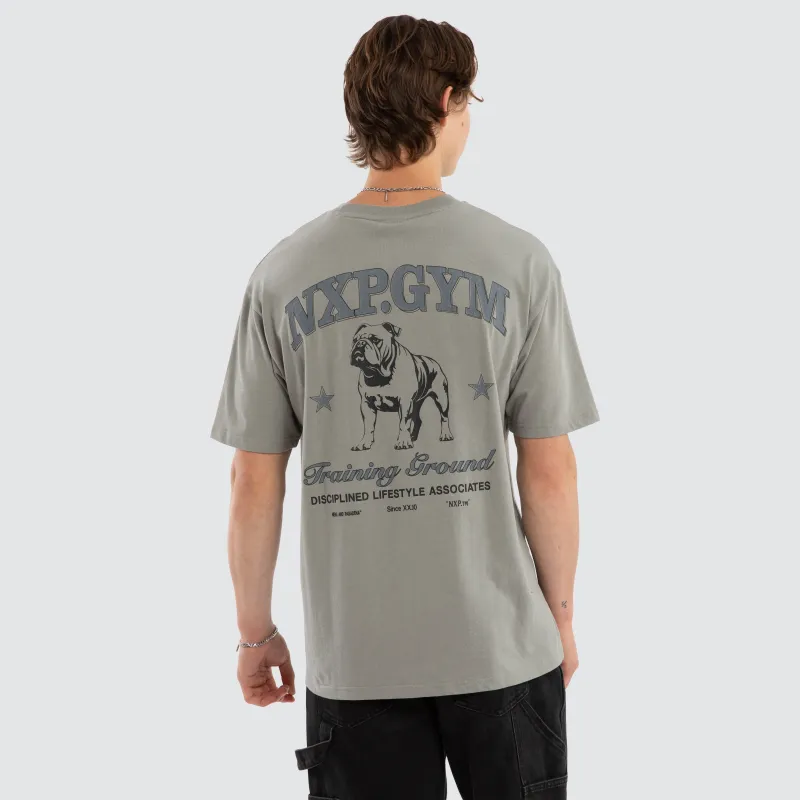 Ground Box Fit Tee Moon Mist sold by Neverland