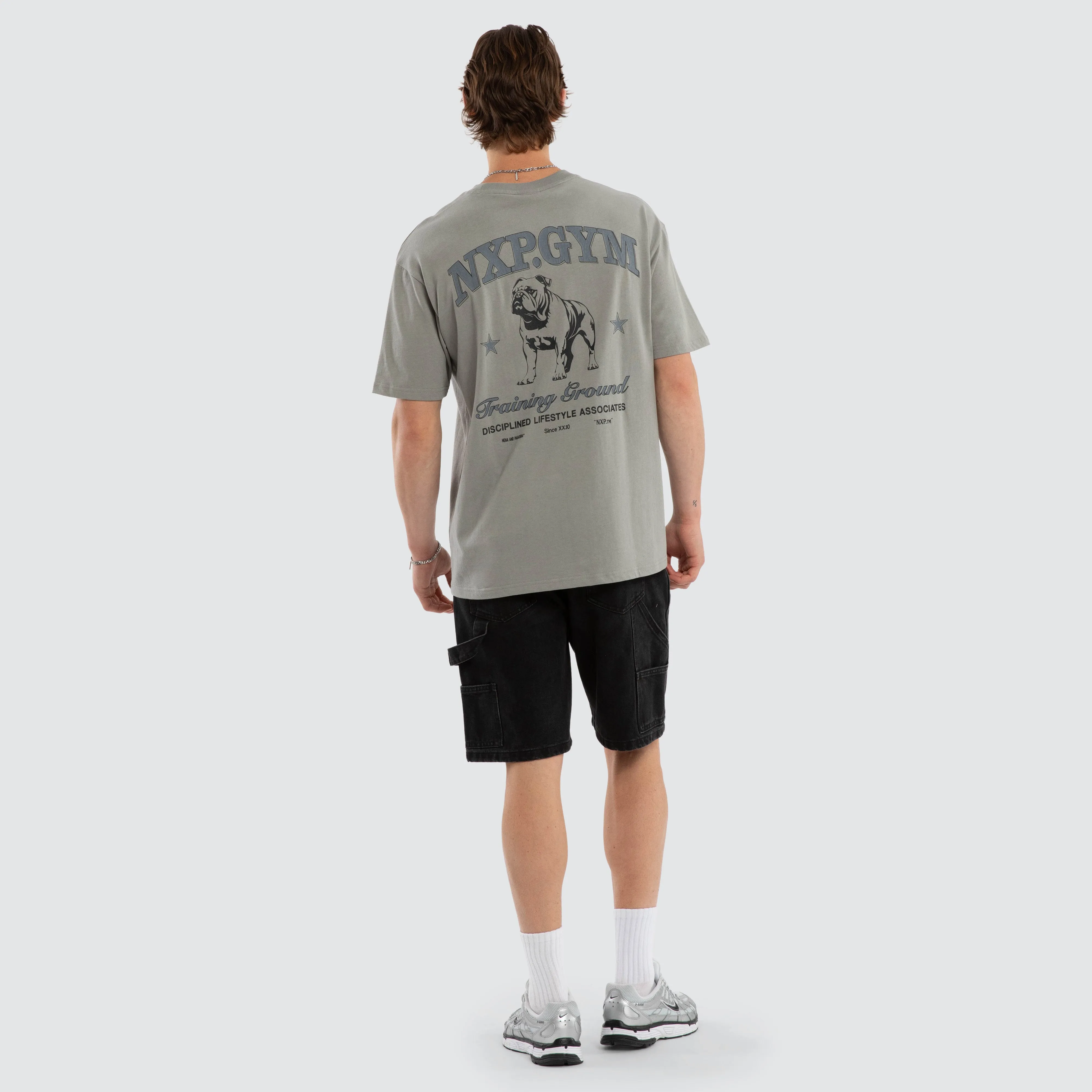 Ground Box Fit Tee Moon Mist sold by Neverland product image thumbnail 5