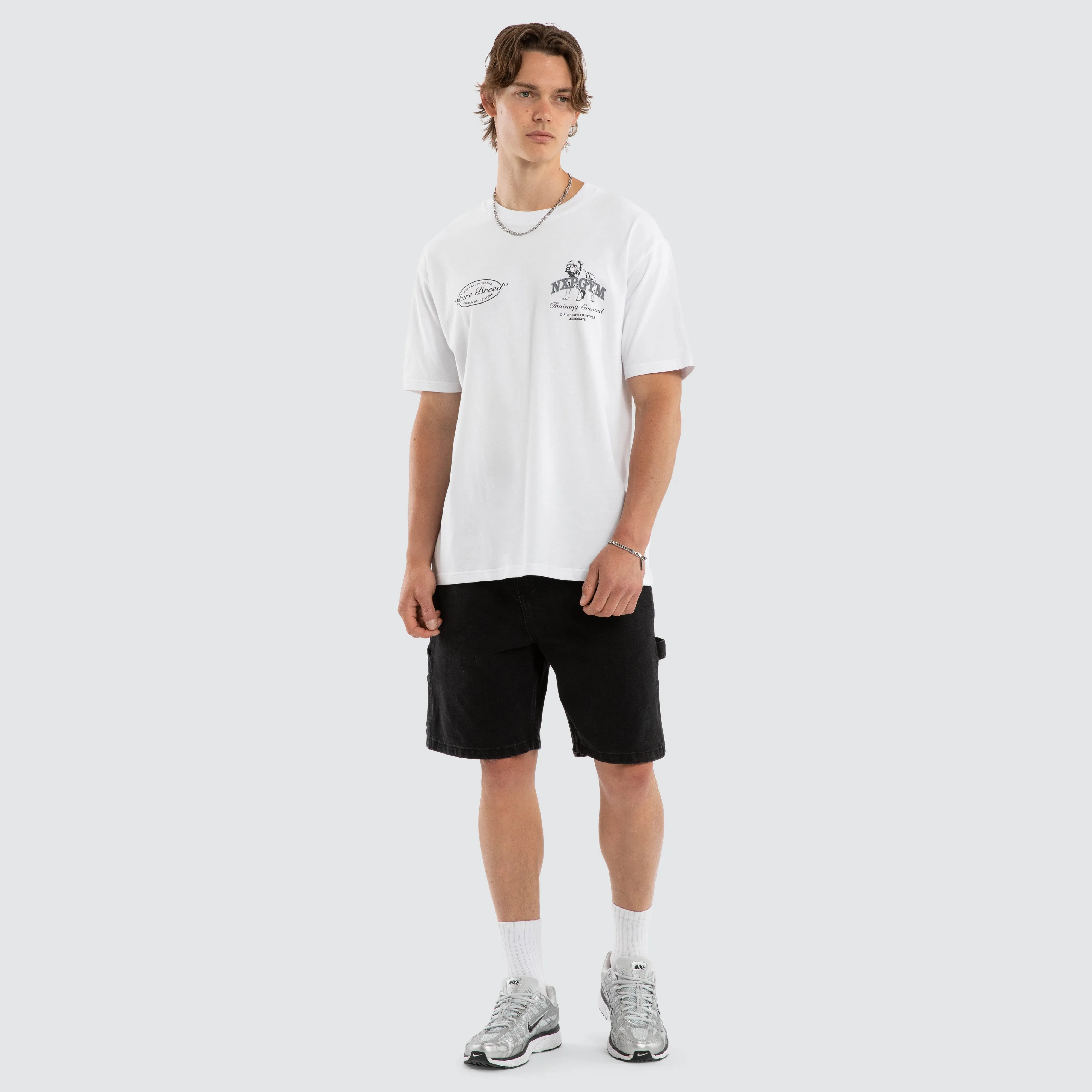 Ground Box Fit Tee White sold by Neverland product image thumbnail 2