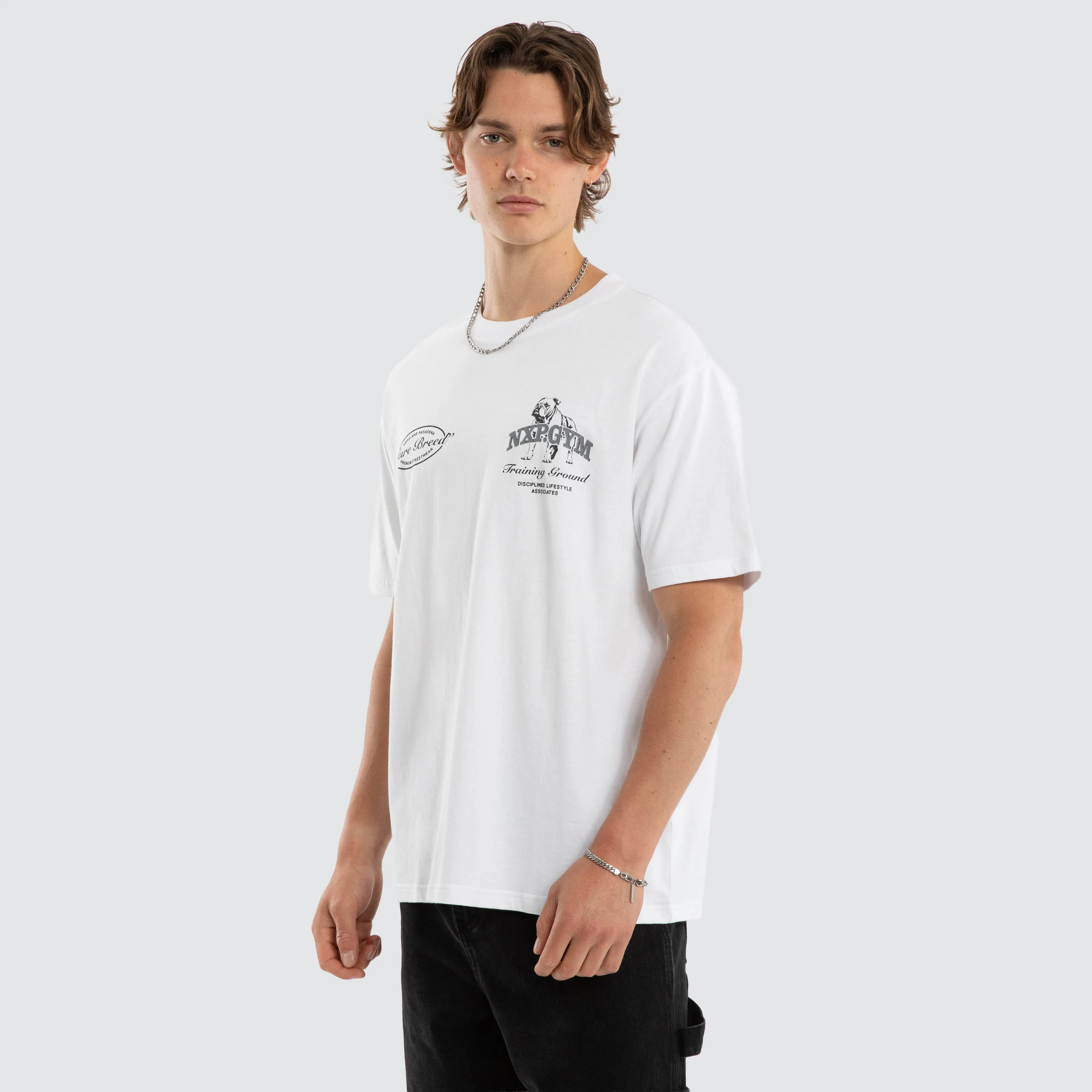Ground Box Fit Tee White sold by Neverland product image thumbnail 4