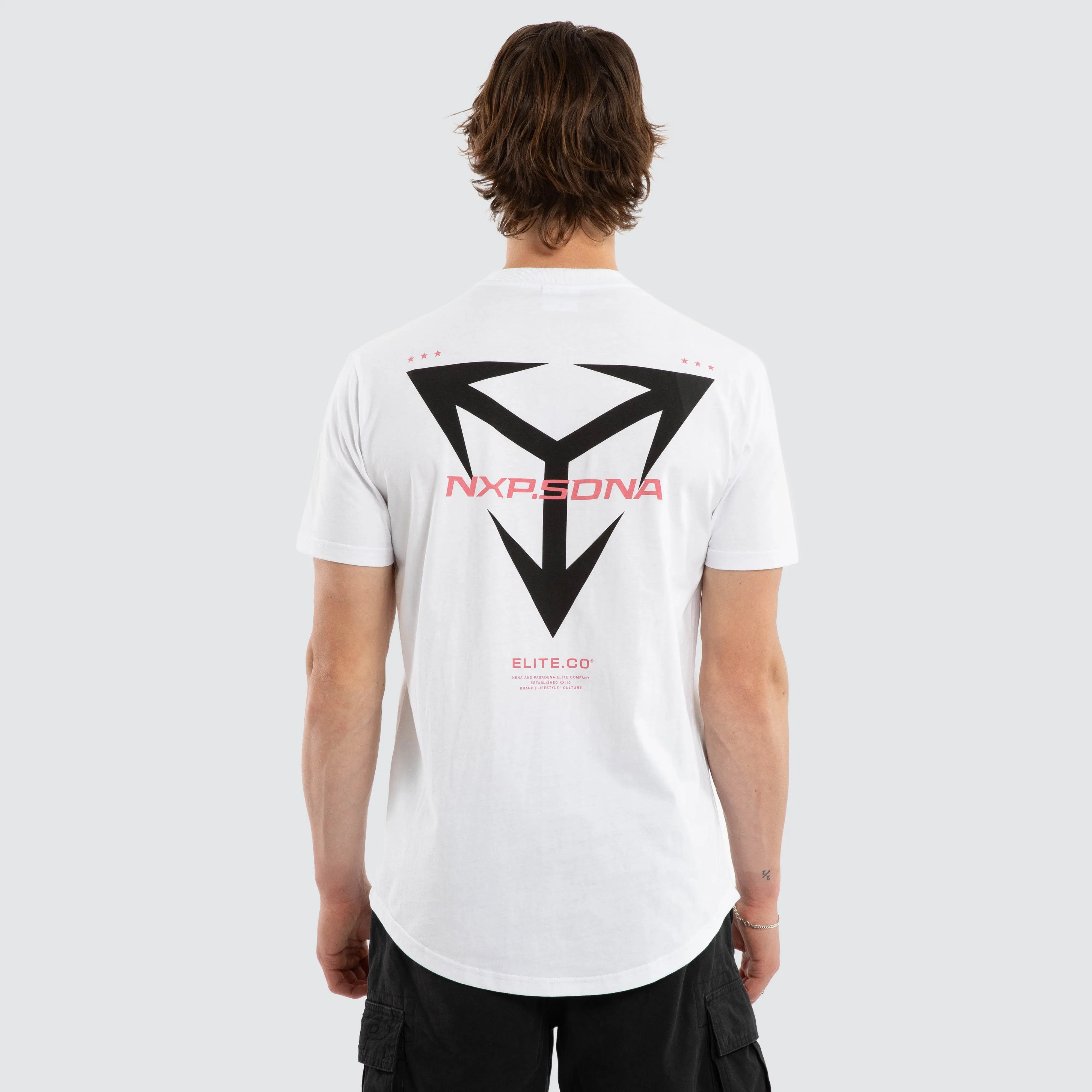 Finest Dual Curved Tee White sold by Neverland