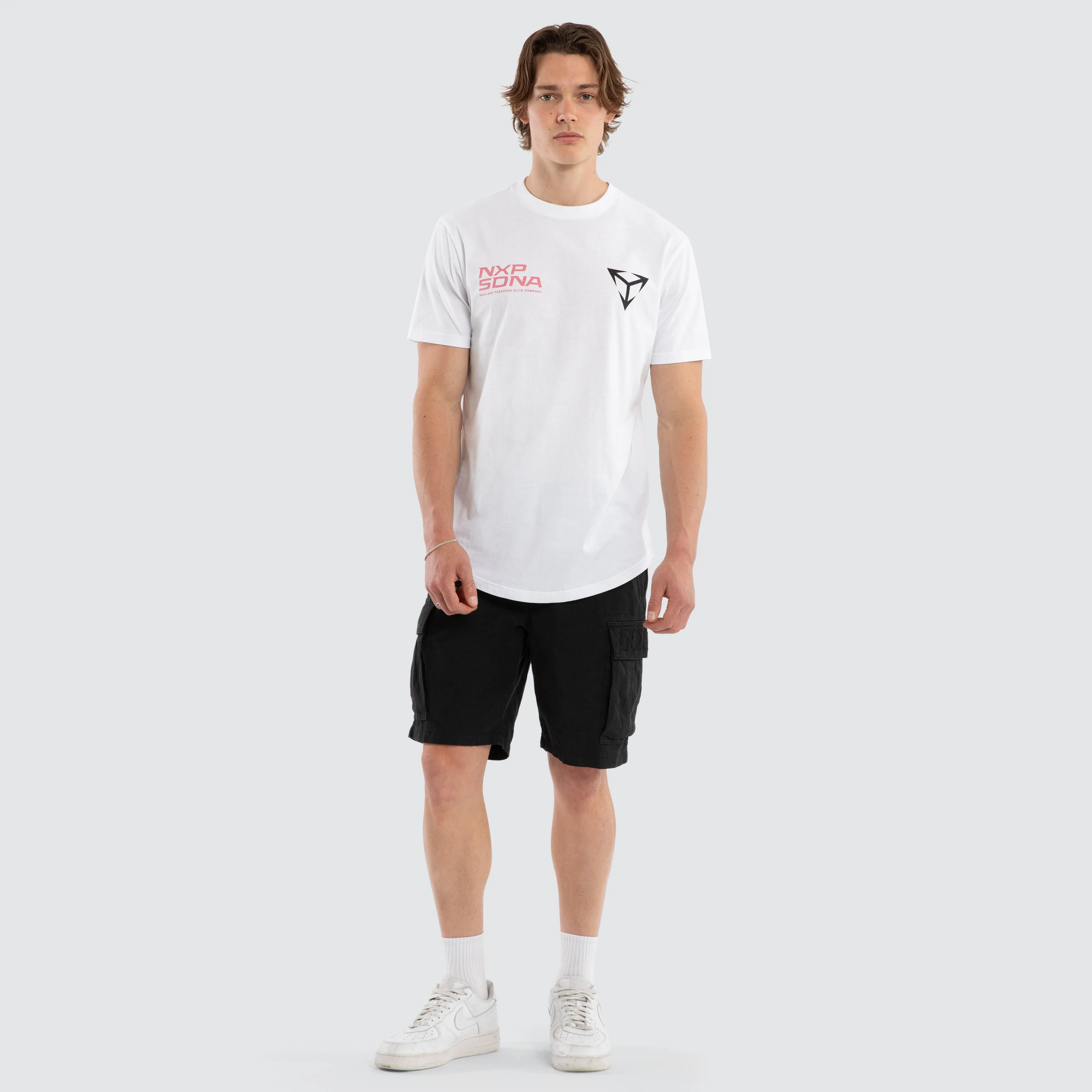 Finest Dual Curved Tee White sold by Neverland product image thumbnail 2