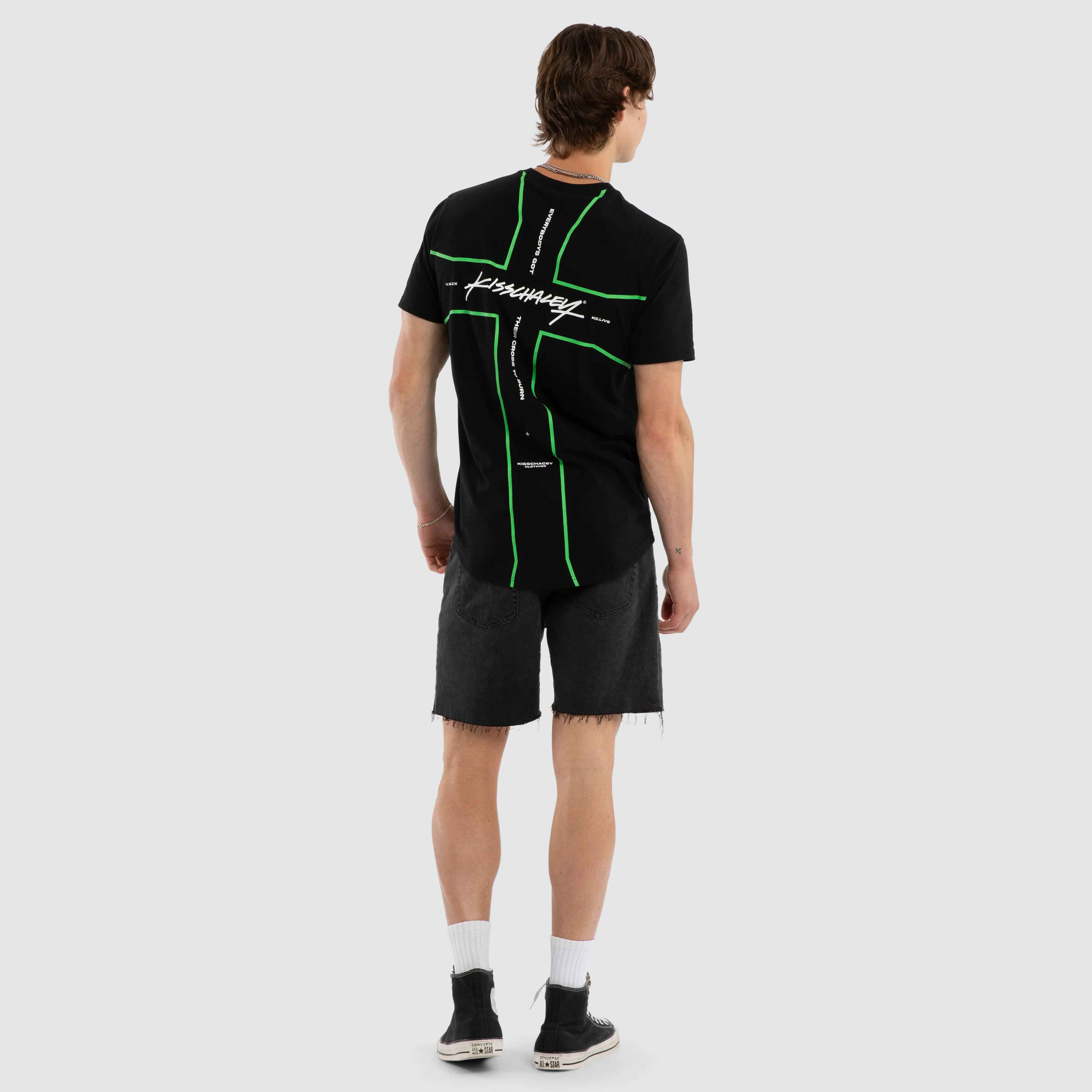 Crossover Dual Curved Tee Jet Black sold by Neverland product image thumbnail 5