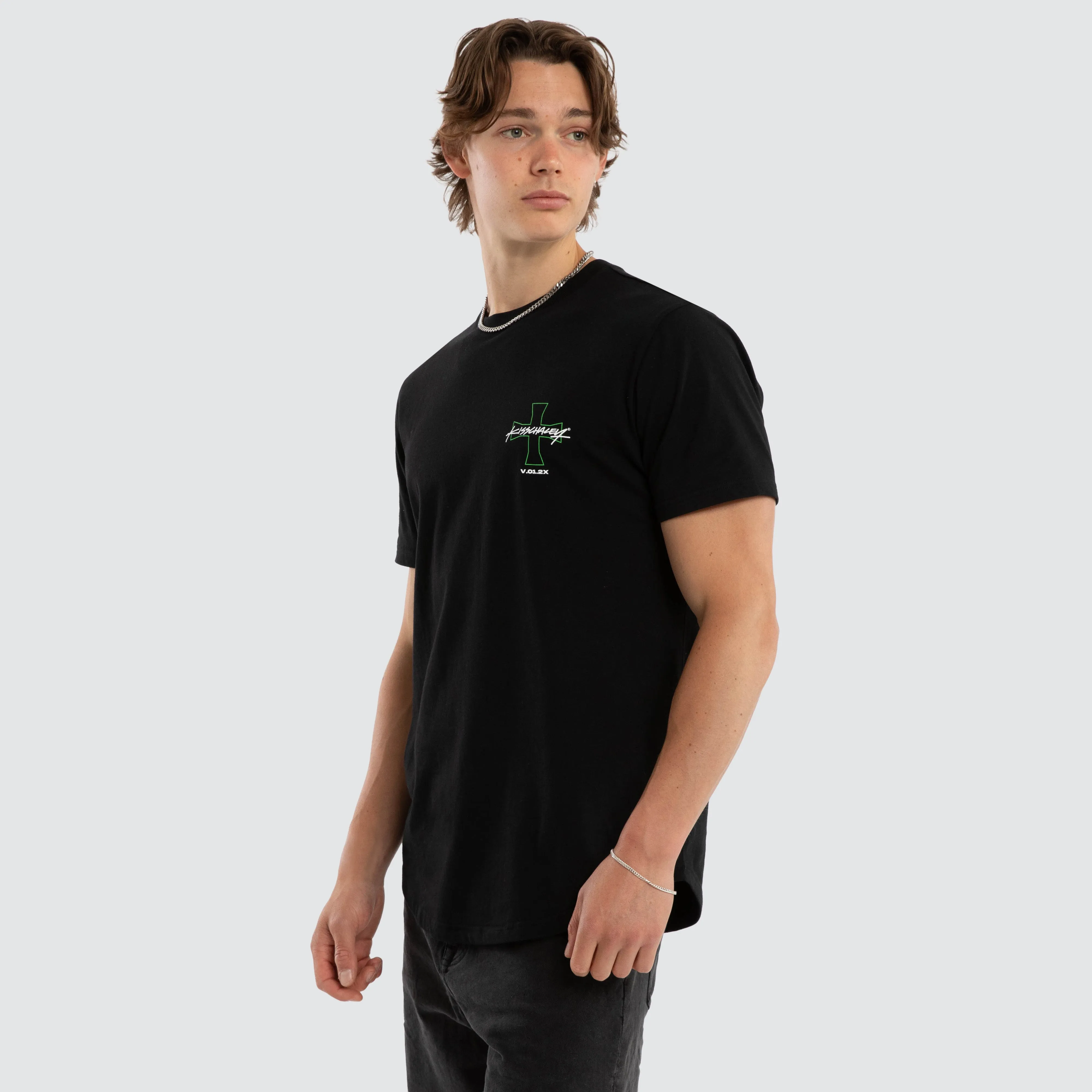 Crossover Dual Curved Tee Jet Black sold by Neverland product image thumbnail 3