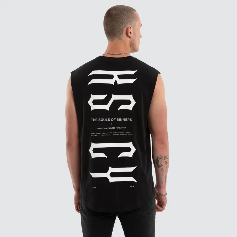 Trapped Dual Curved Muscle Jet Black sold by Neverland