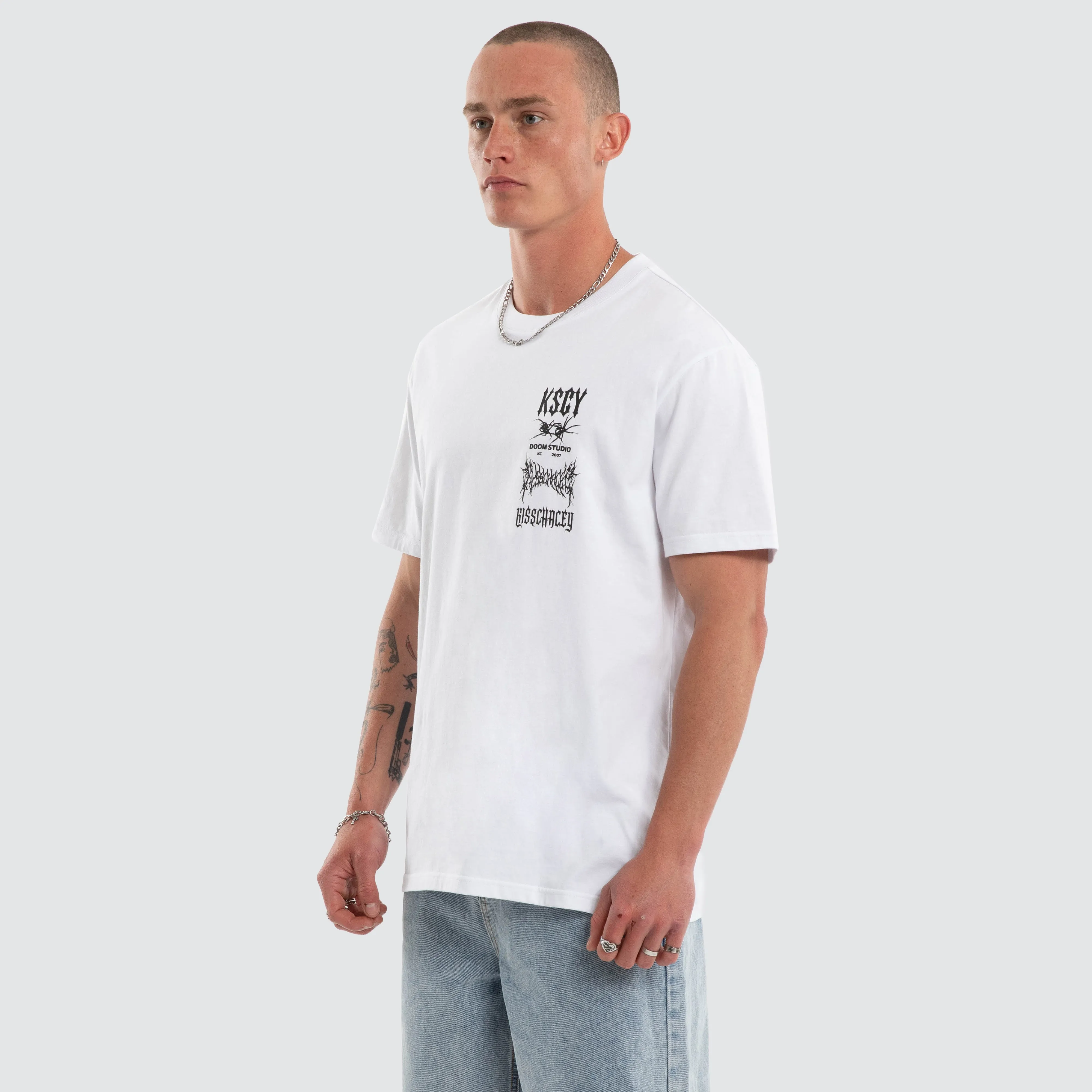 Frontier Relaxed Tee White sold by Neverland product image thumbnail 5
