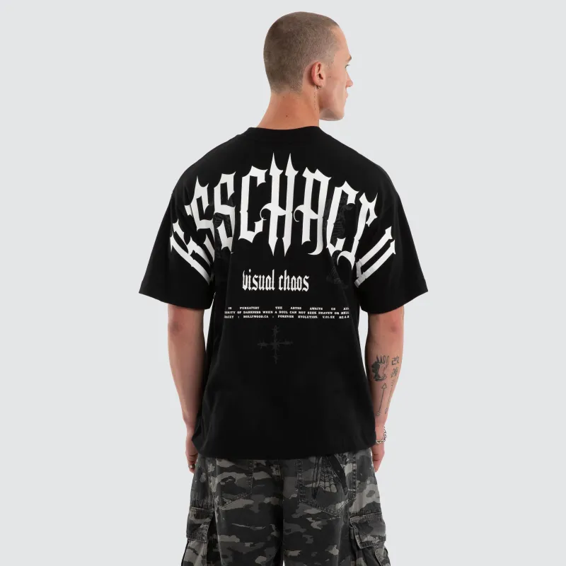 Seek Heaven Street Tee Jet Black made by Neverland