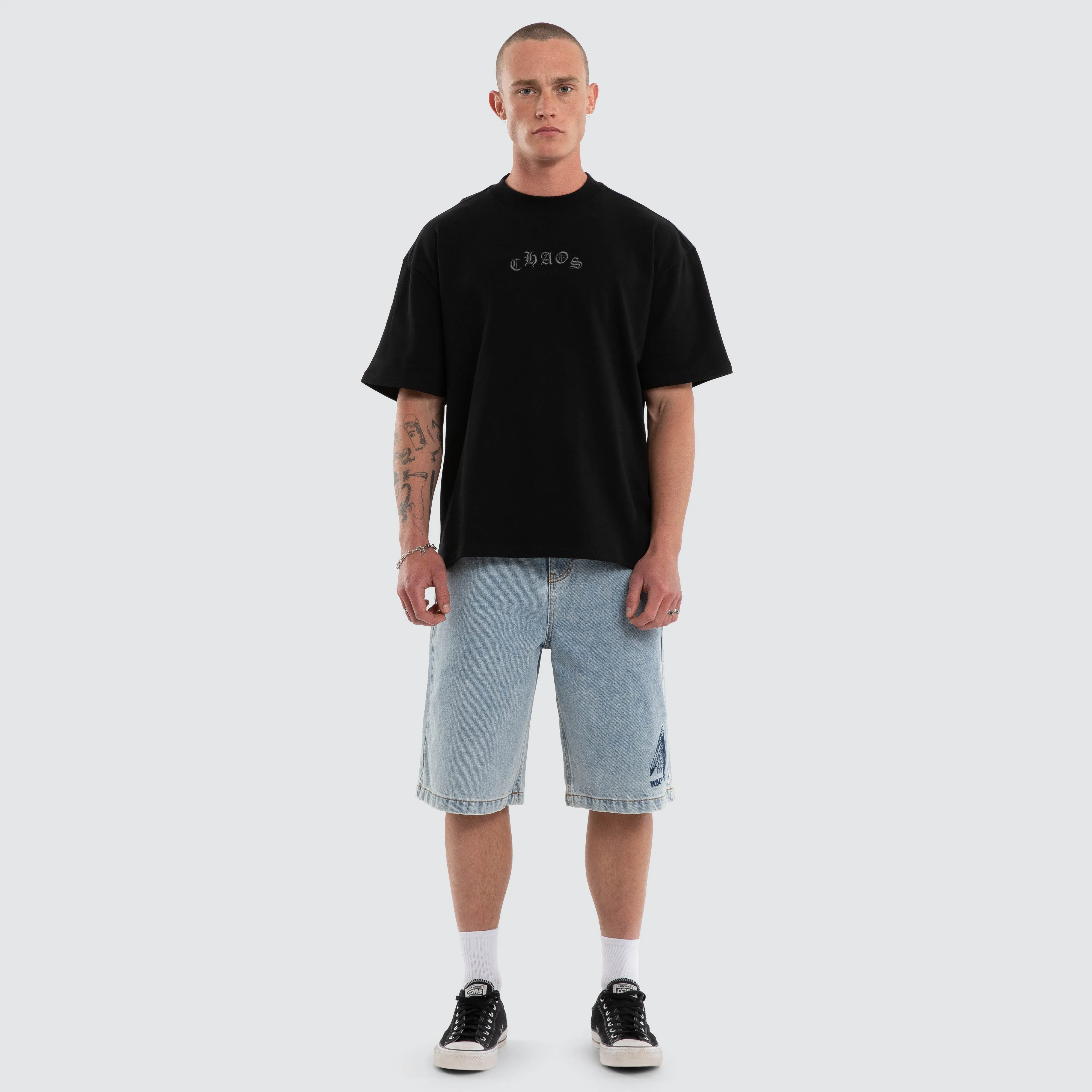 Crowned Loopback Street Tee Jet Black sold by Neverland product image thumbnail 2