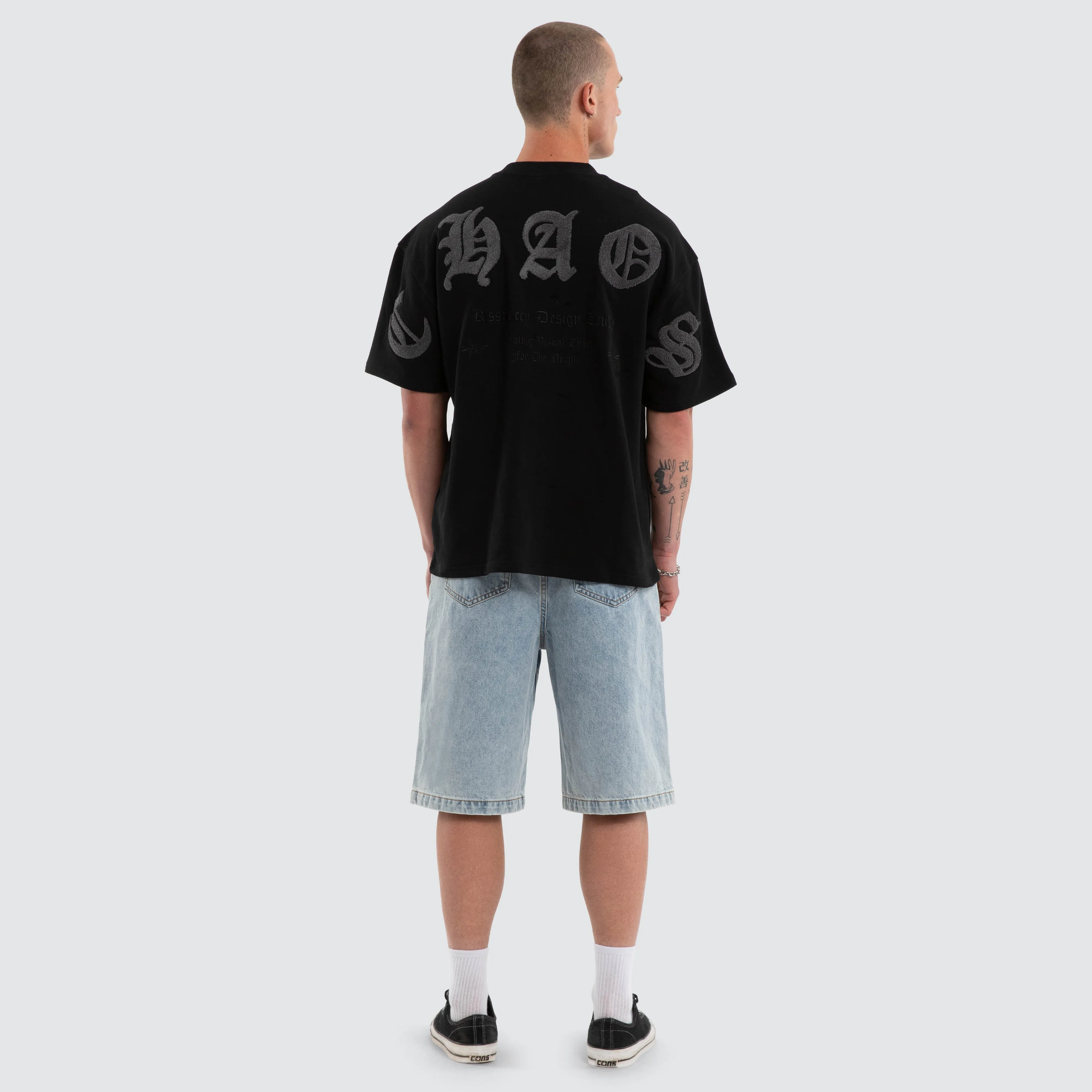 Crowned Loopback Street Tee Jet Black sold by Neverland product image thumbnail 5