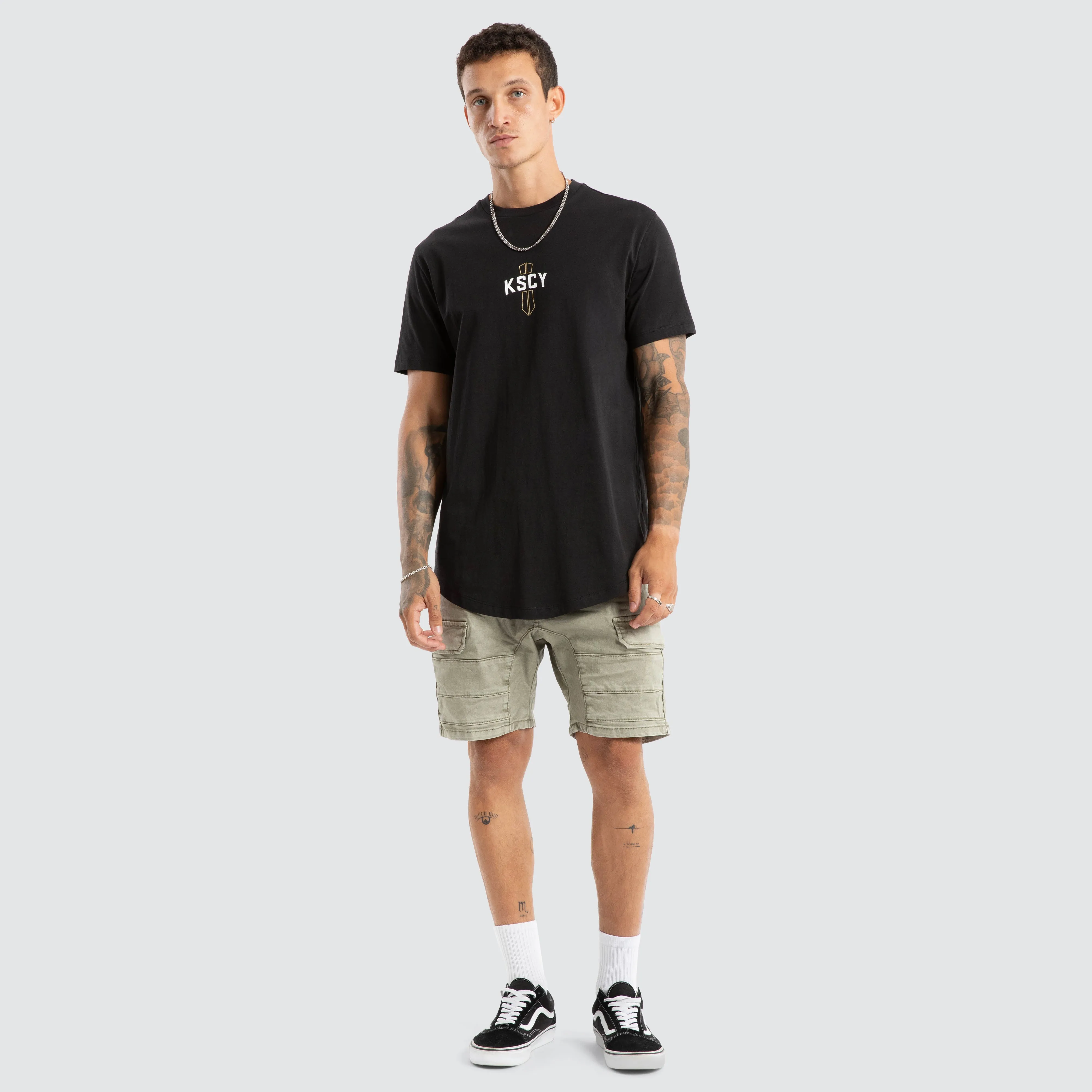 Delight Dual Curved Tee Jet Black sold by Neverland product image thumbnail 2