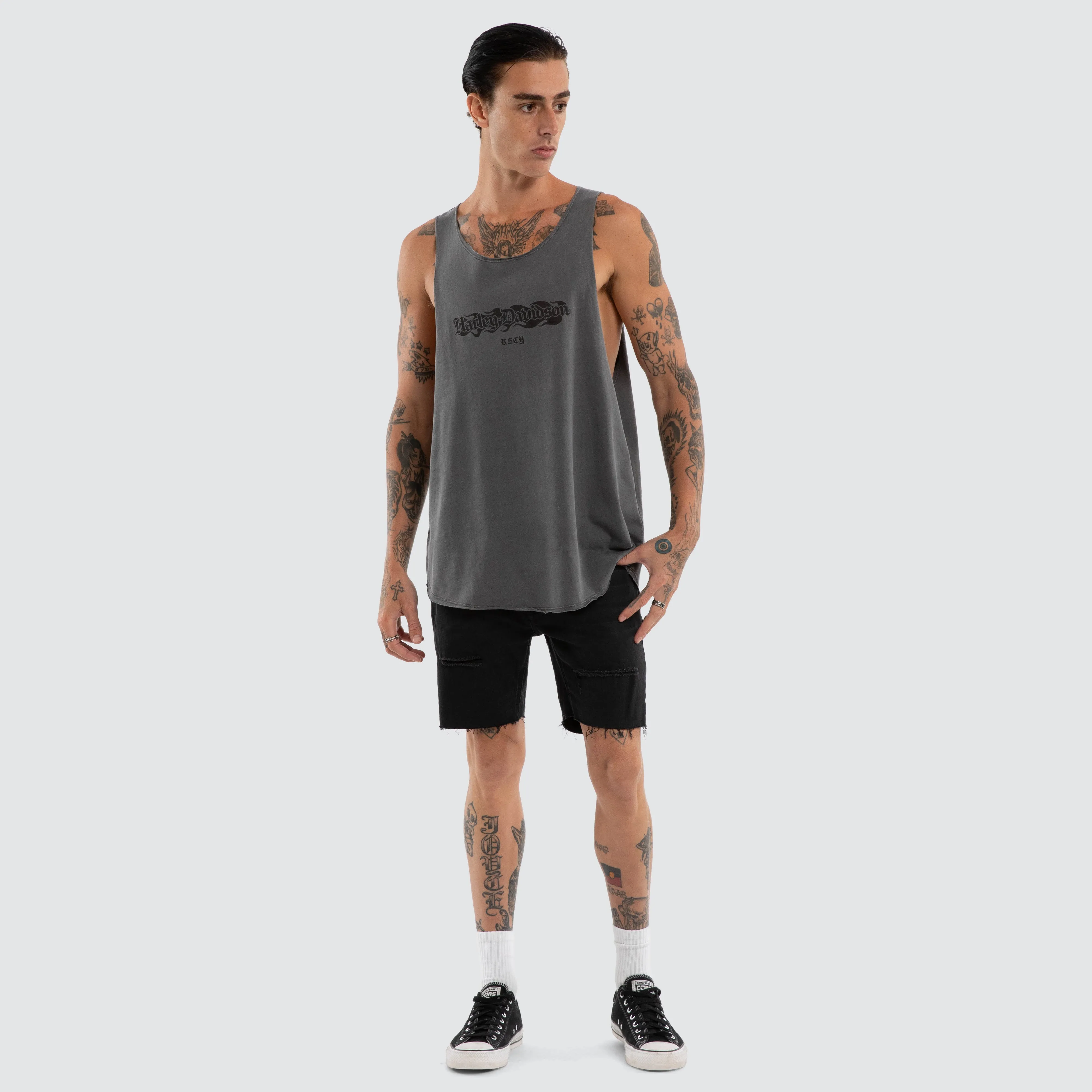 Hopper Dual Curved Muscle Pigment Charcoal sold by Neverland product image thumbnail 3