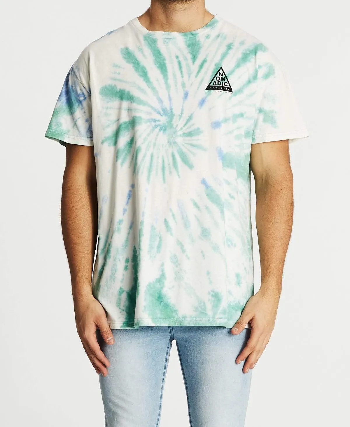 Spiral Relaxed T-Shirt Tie Dye Blue sold by Neverland product image thumbnail 2