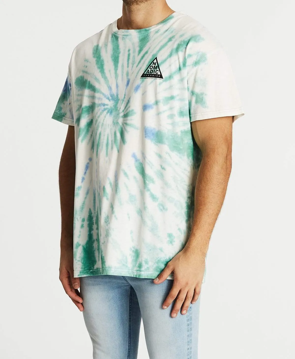 Spiral Relaxed T-Shirt Tie Dye Blue sold by Neverland product image thumbnail 3