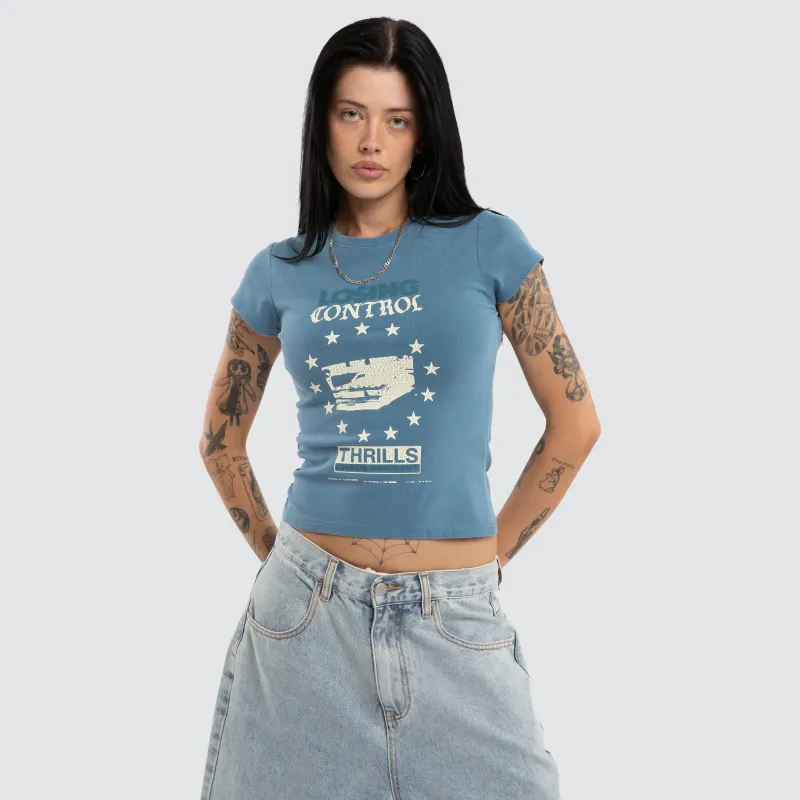 Losing Control Club Tee Storm Blue sold by Neverland