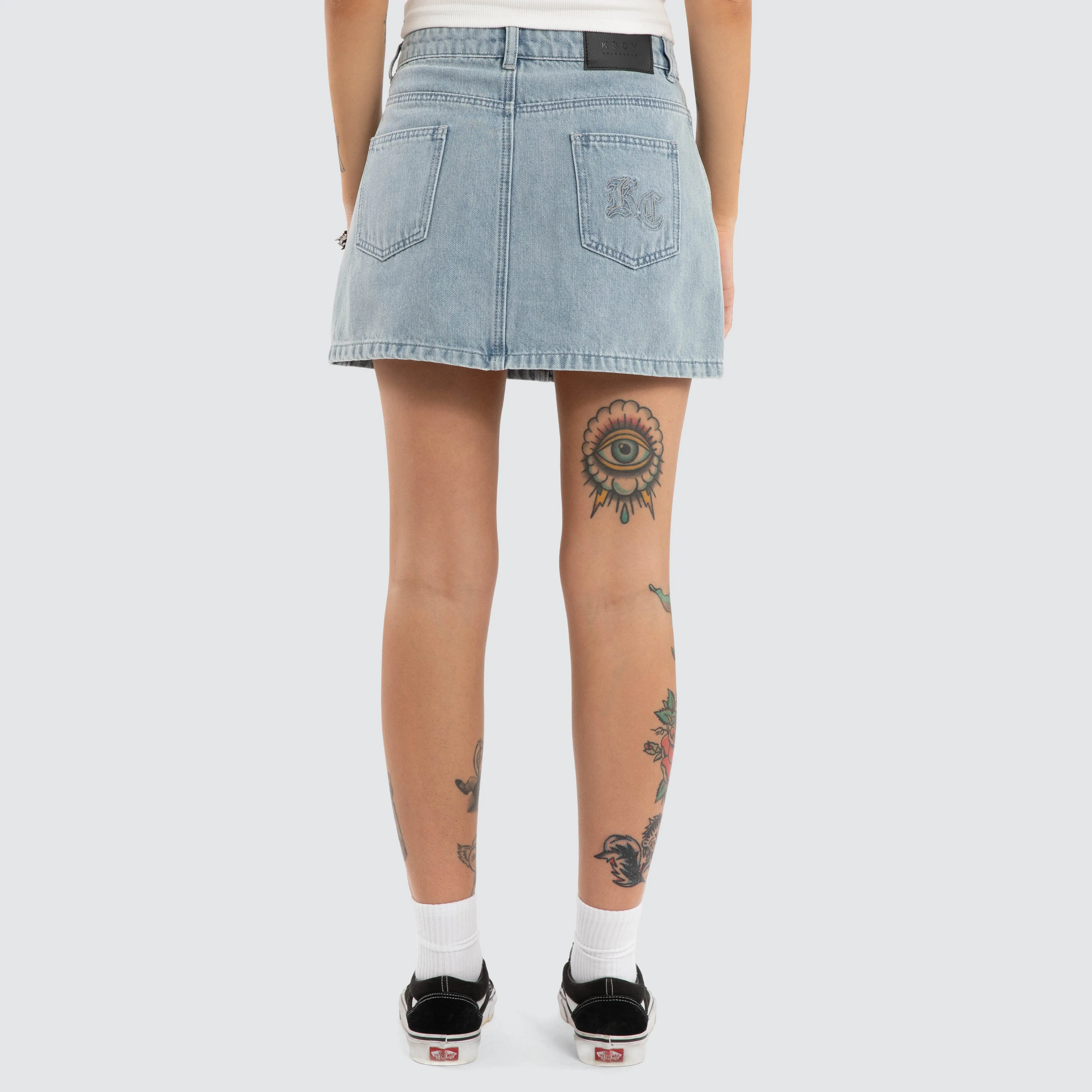 Ophelia Denim Skirt Washed Blue sold by Neverland product image thumbnail 3