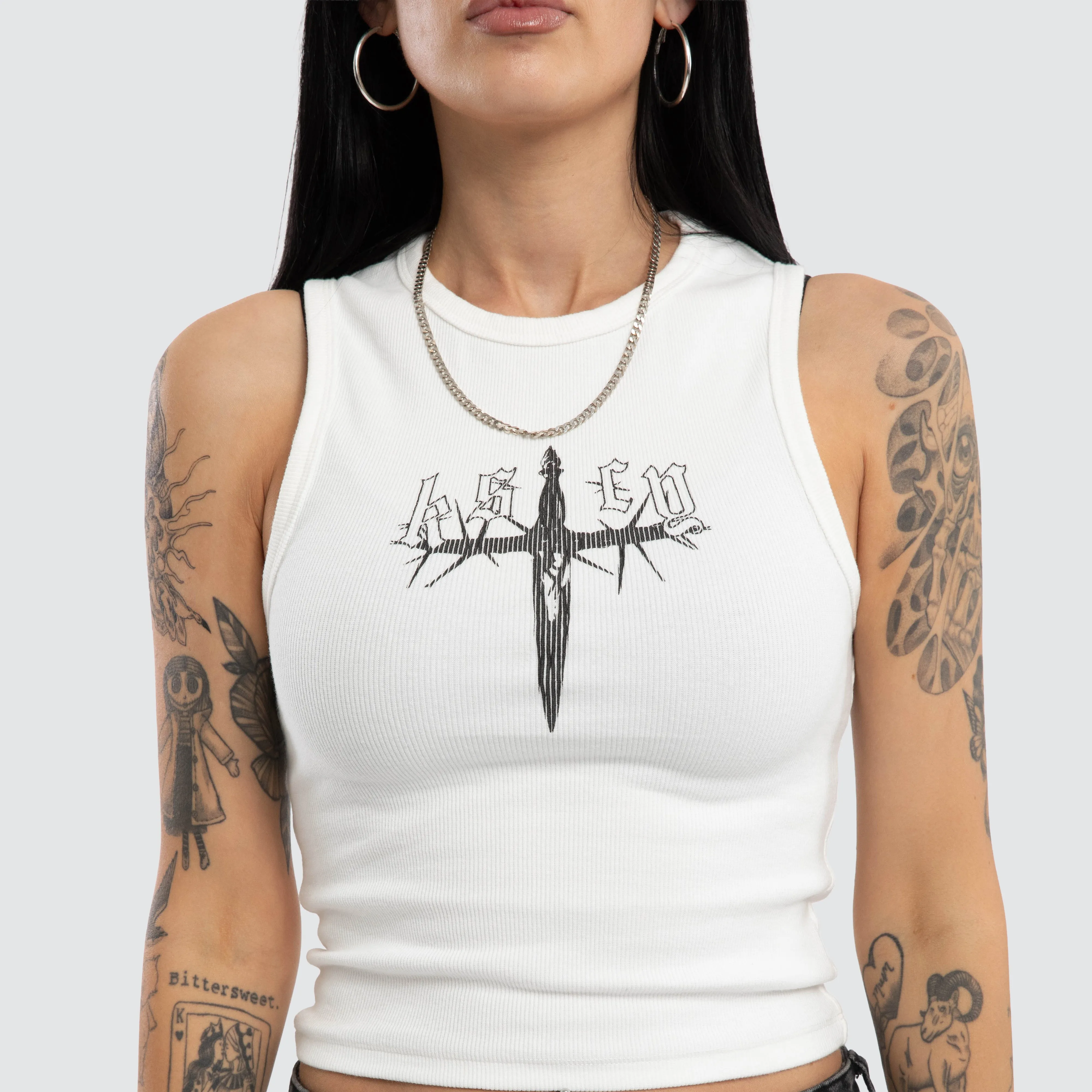 Lilith Rib Tank Natural White sold by Neverland product image thumbnail 4