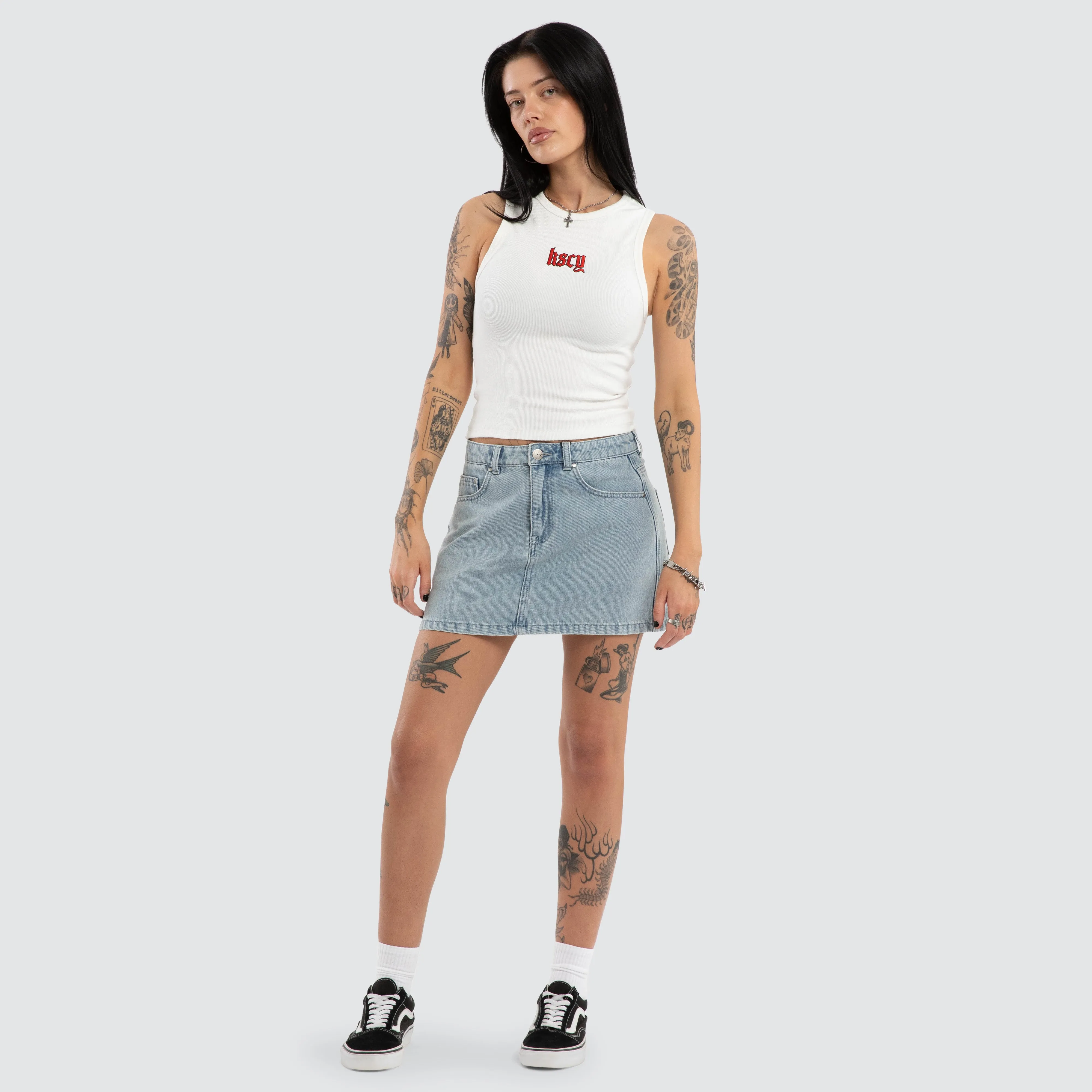 Lenora Rib Tank Natural White sold by Neverland product image thumbnail 5