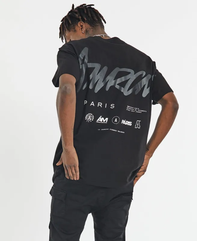 Shadow Oversized T-Shirt Jet Black sold by Neverland