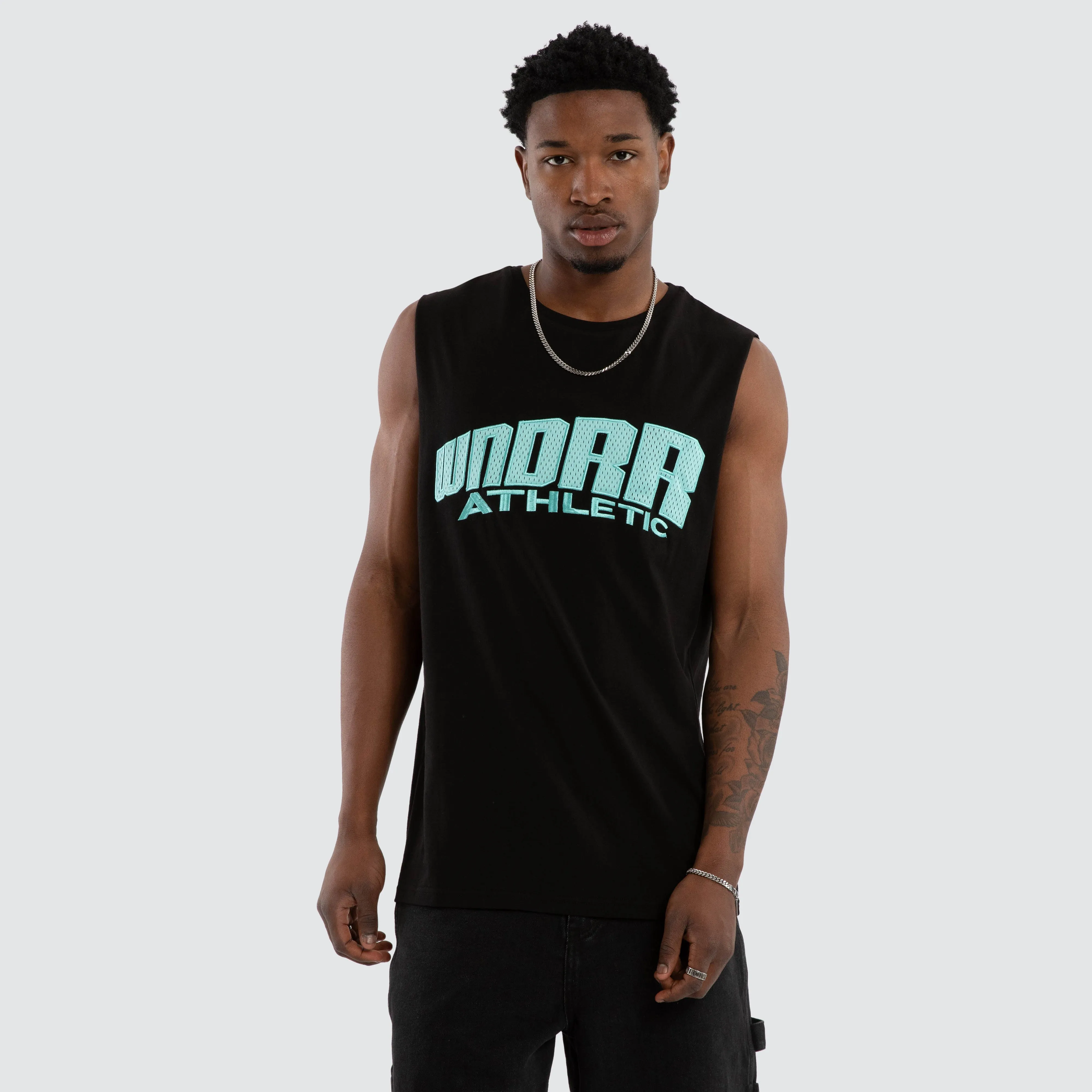 Shift Muscle Top Black sold by Neverland