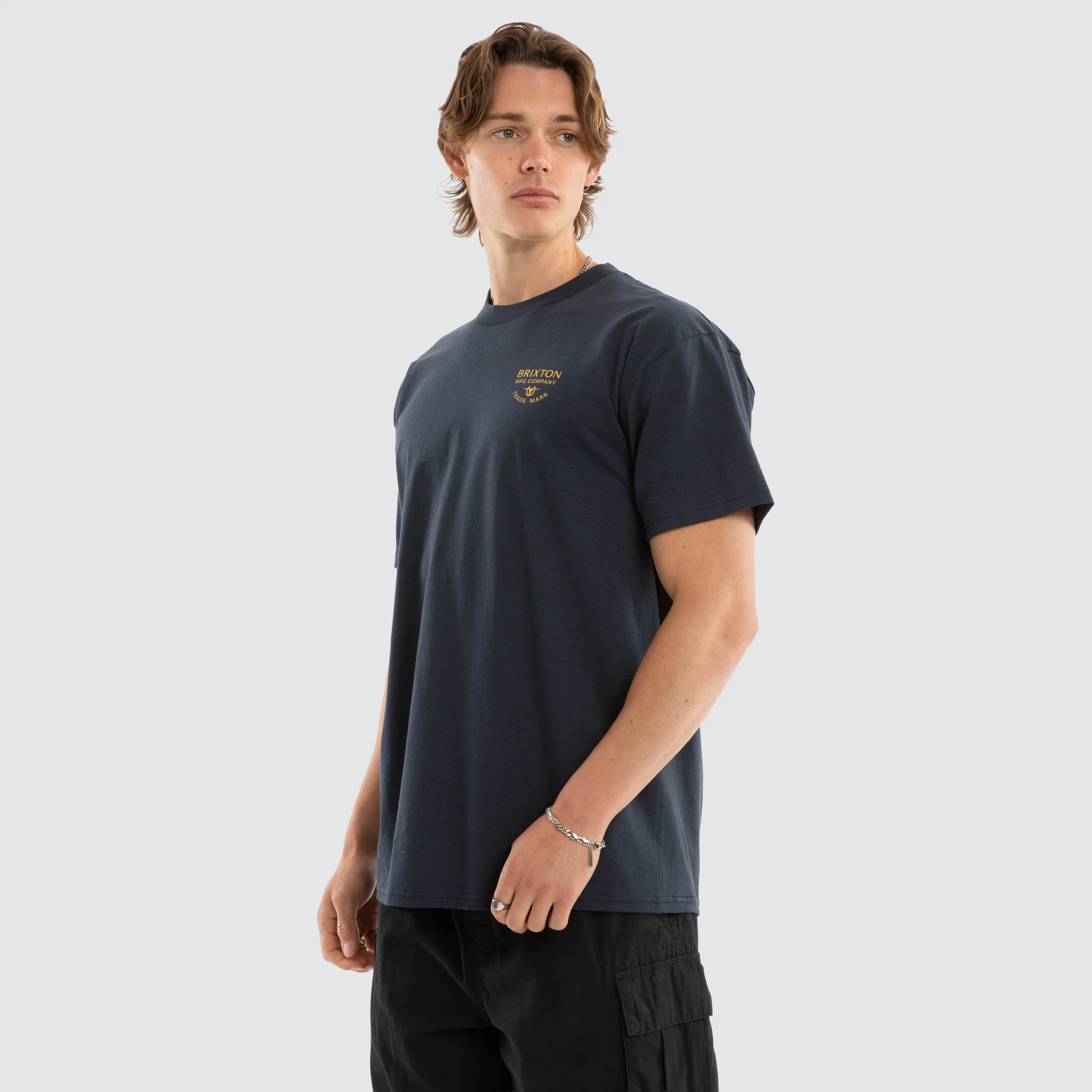 Stacked Short Sleeve Tee Navy sold by Neverland product image thumbnail 4