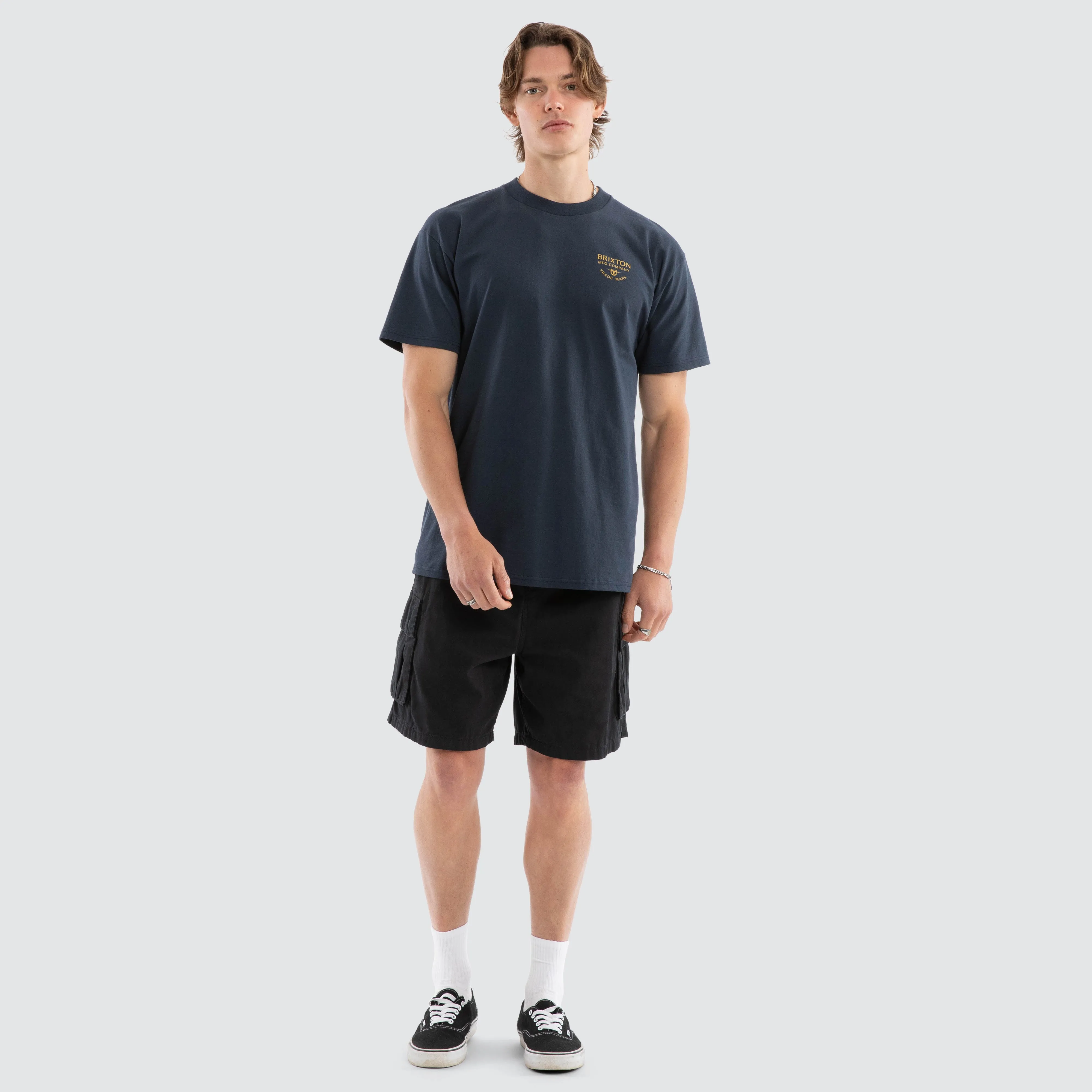 Stacked Short Sleeve Tee Navy sold by Neverland product image thumbnail 2