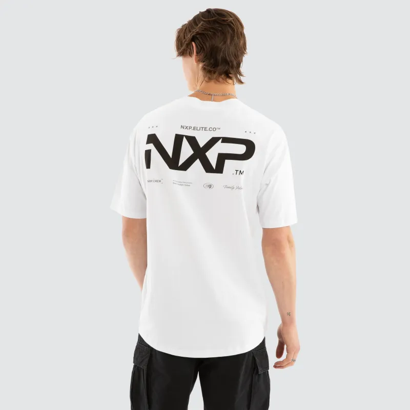 Heart Box Fit Scoop Tee Optical White sold by Neverland