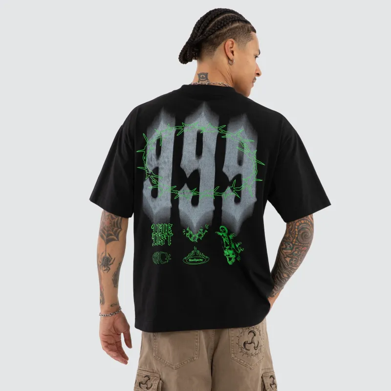 Sunset Street Tee Anthracite Black made by Neverland