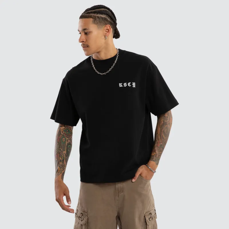 Marked Street Tee Jet Black sold by Neverland