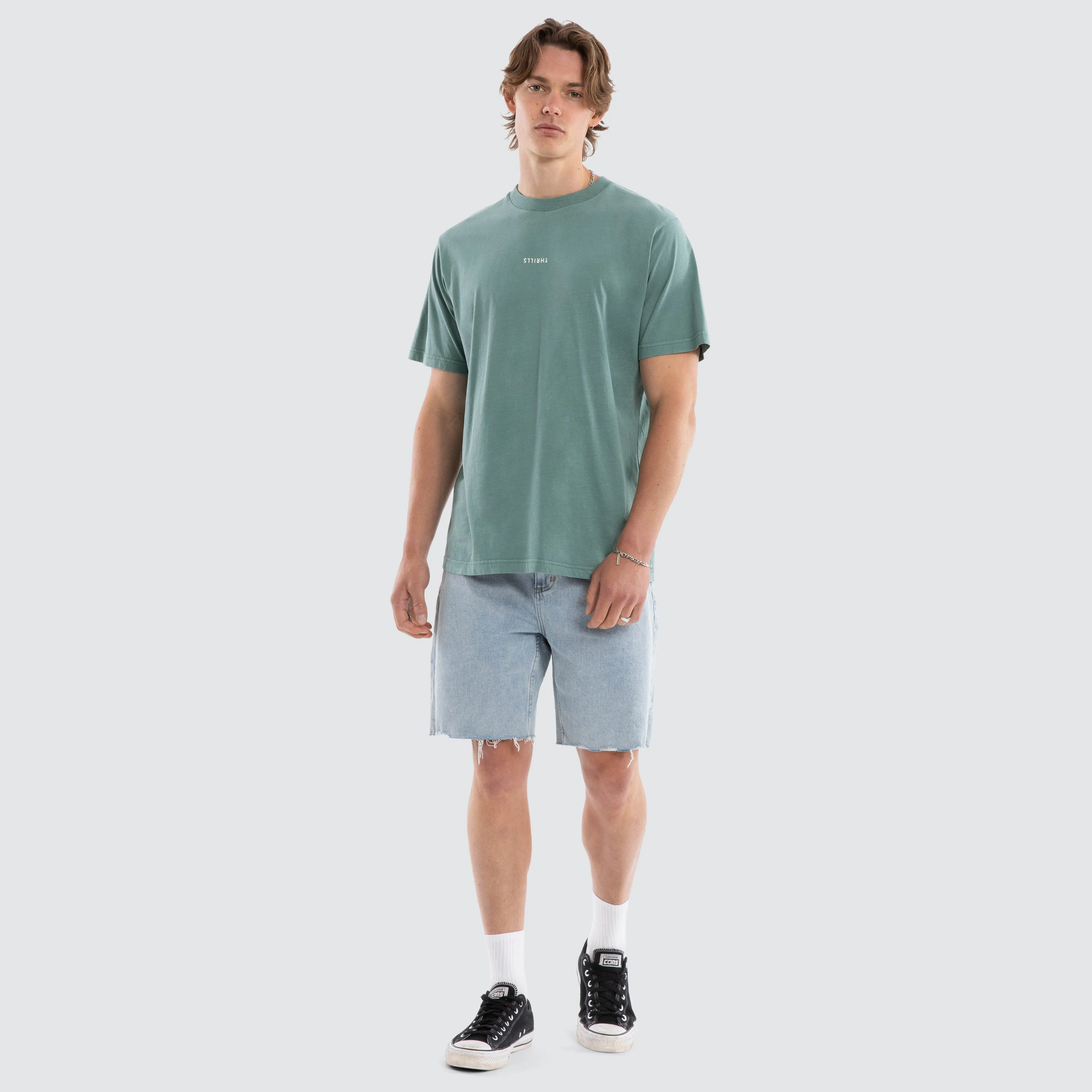Minimal Thrills Merch Fit Tee Green Coast sold by Neverland product image thumbnail 4
