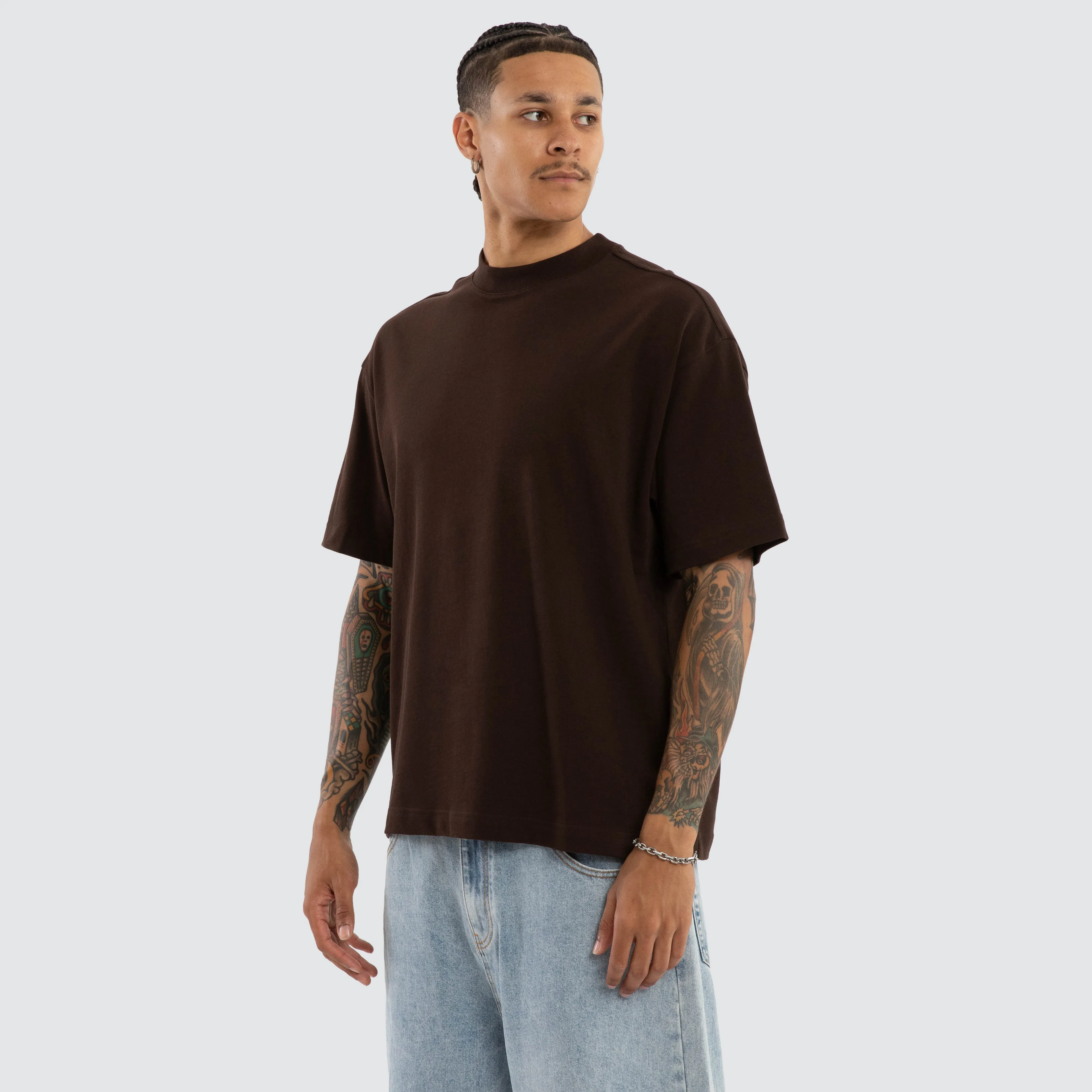 Havre Street Tee Dark Chocolate sold by Neverland product image thumbnail 5