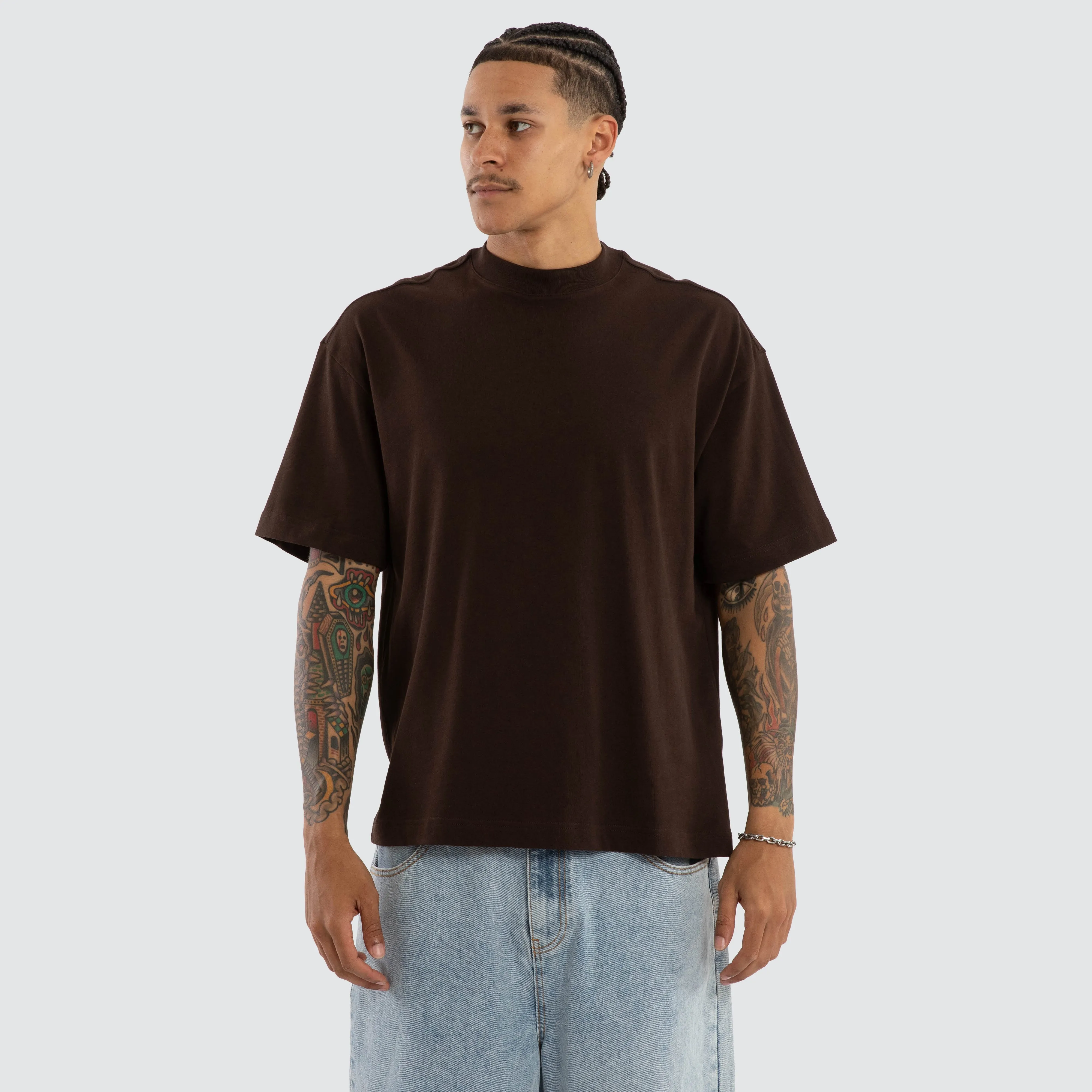 Havre Street Tee Dark Chocolate sold by Neverland