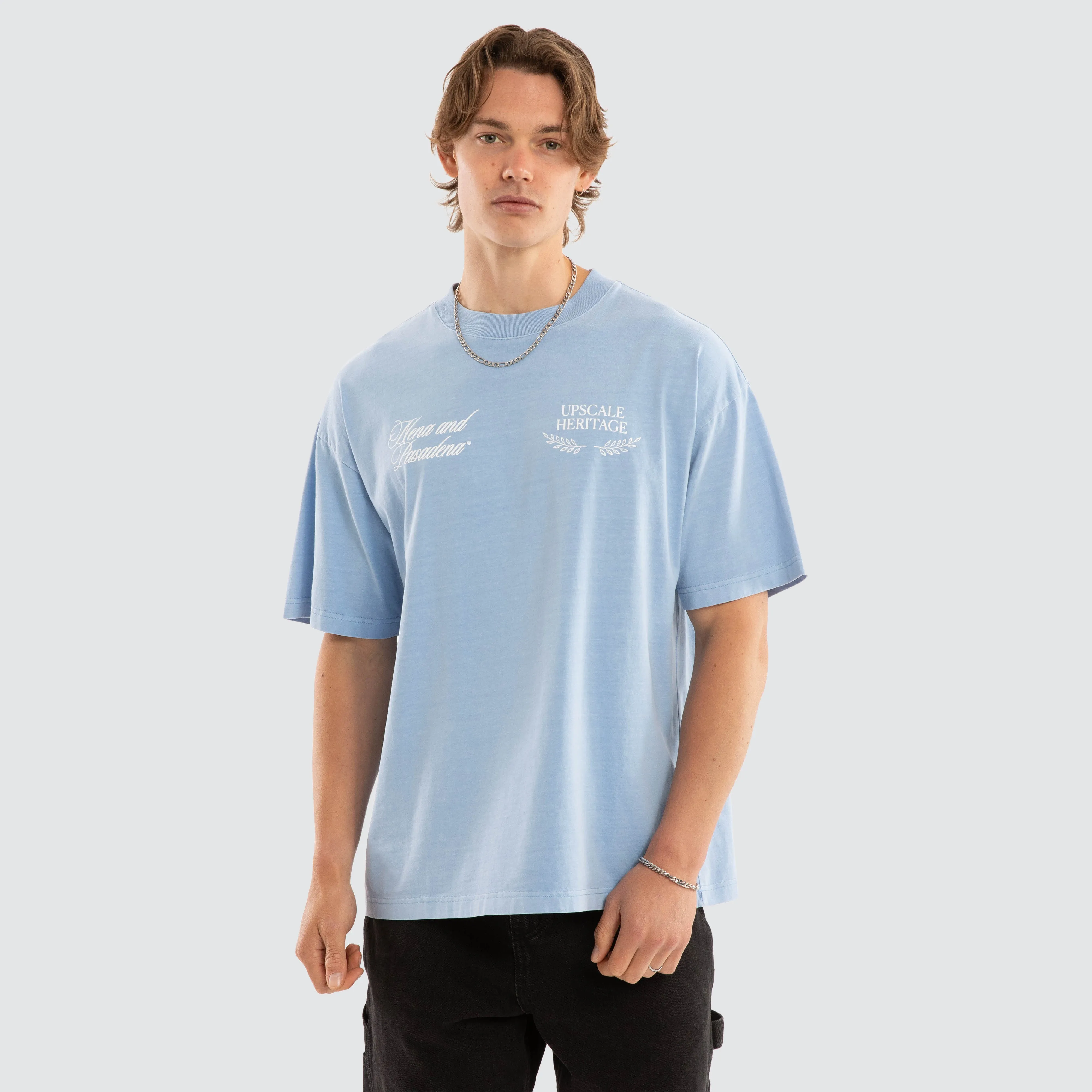 Gentlemen Raptor Tee Pigment Blue Bell sold by Neverland