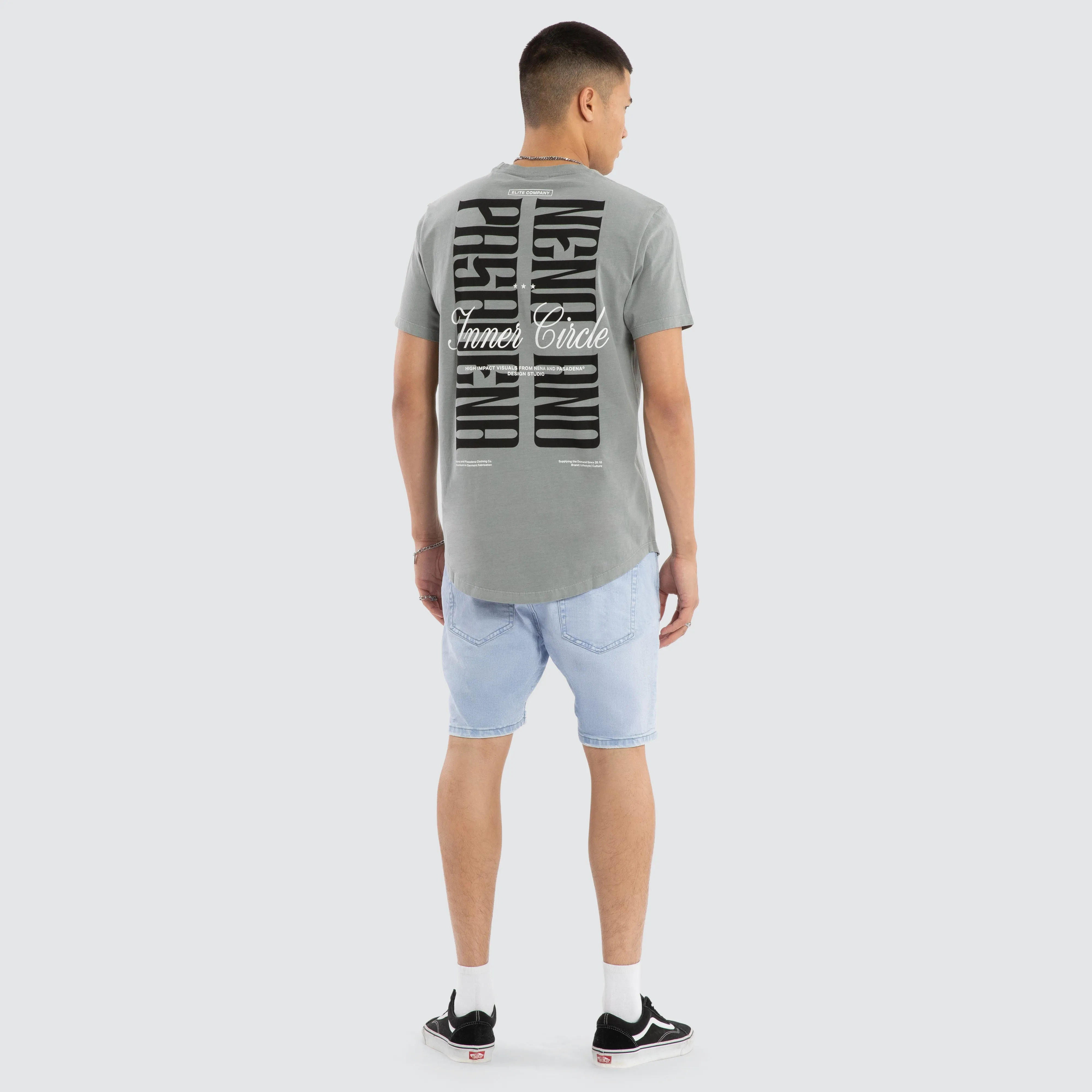 Dynamic Dual Curved Tee Pigment Neutral Grey sold by Neverland product image thumbnail 5