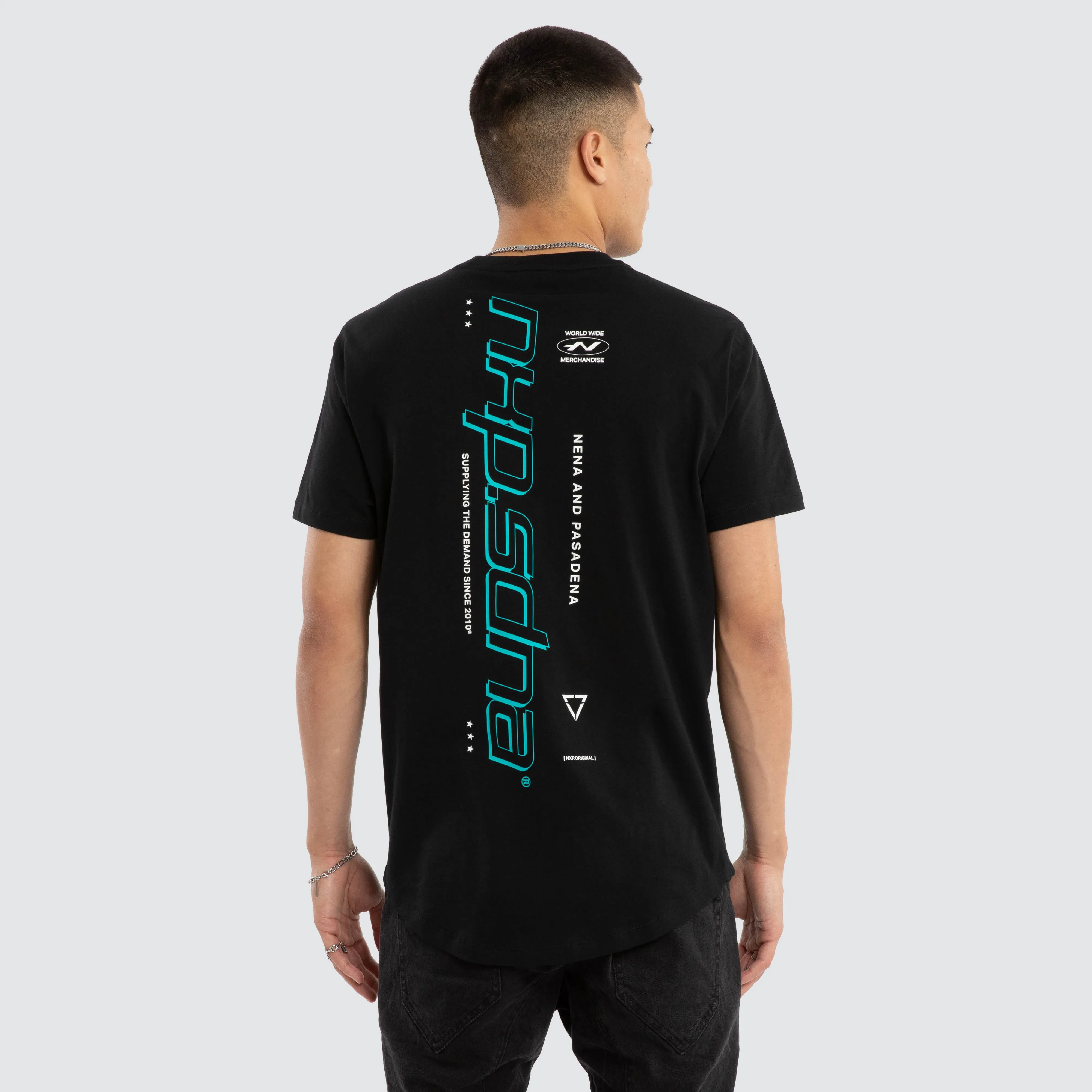 Independent Dual Curved Tee Jet Black sold by Neverland