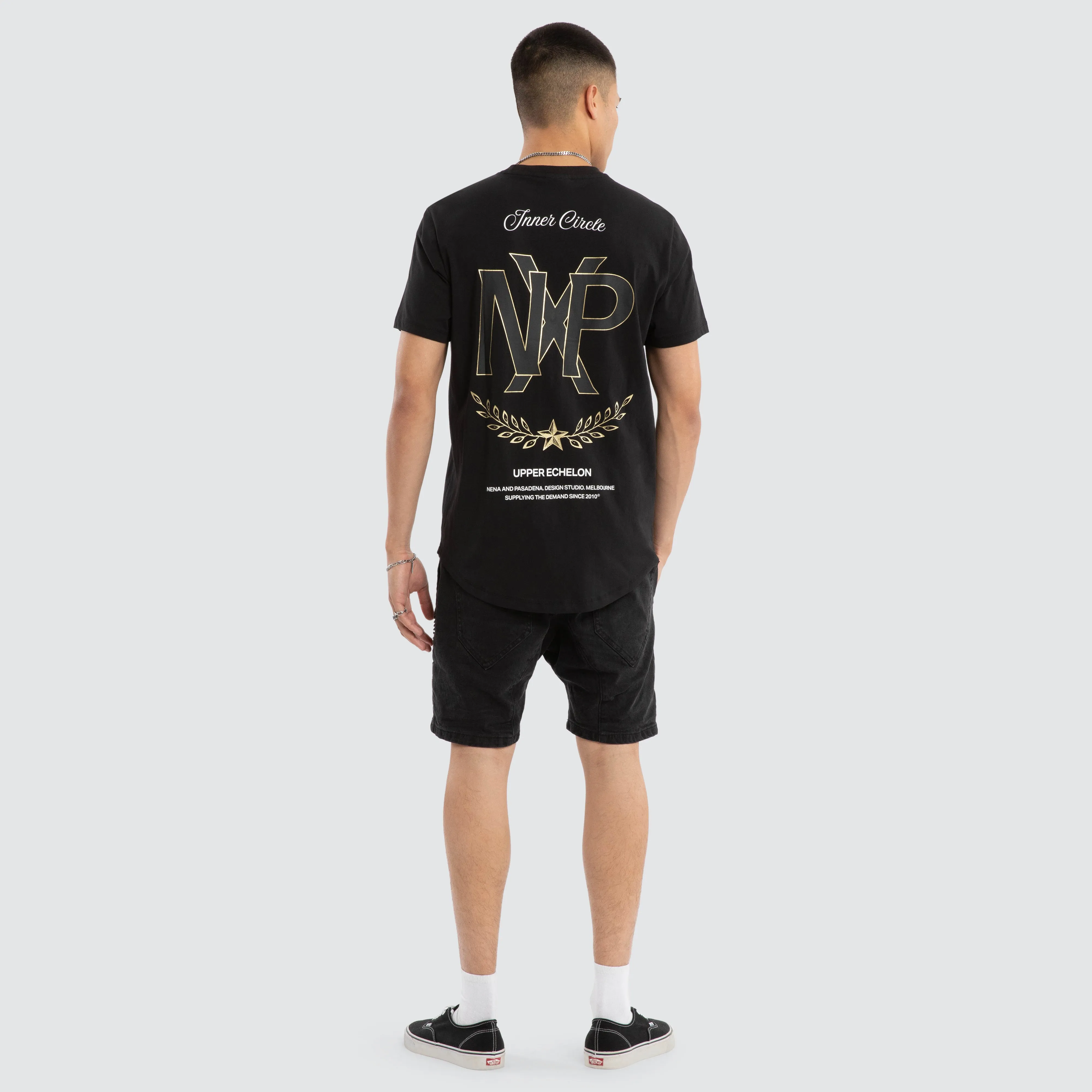 Ensemble Dual Curved Tee Jet Black sold by Neverland product image thumbnail 2