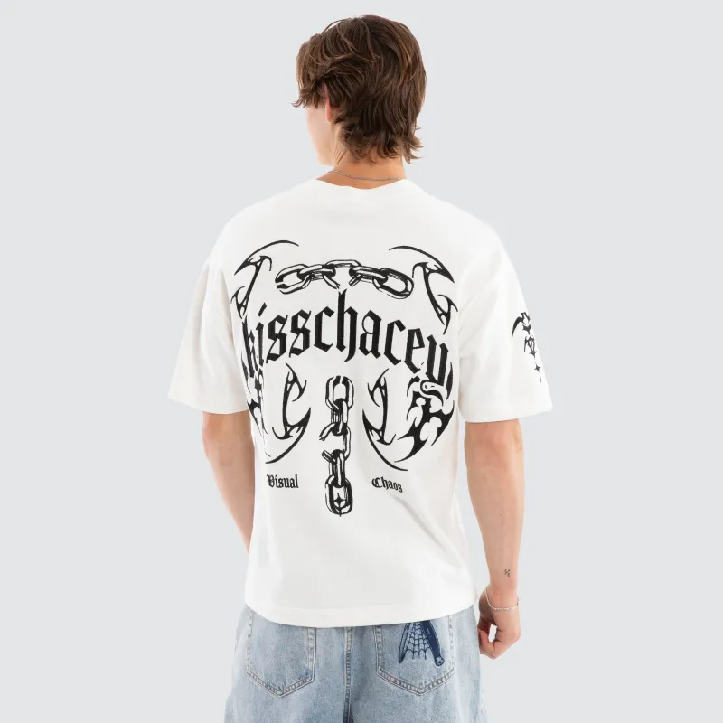 Chains Loopback Street Tee Natural White made by Neverland
