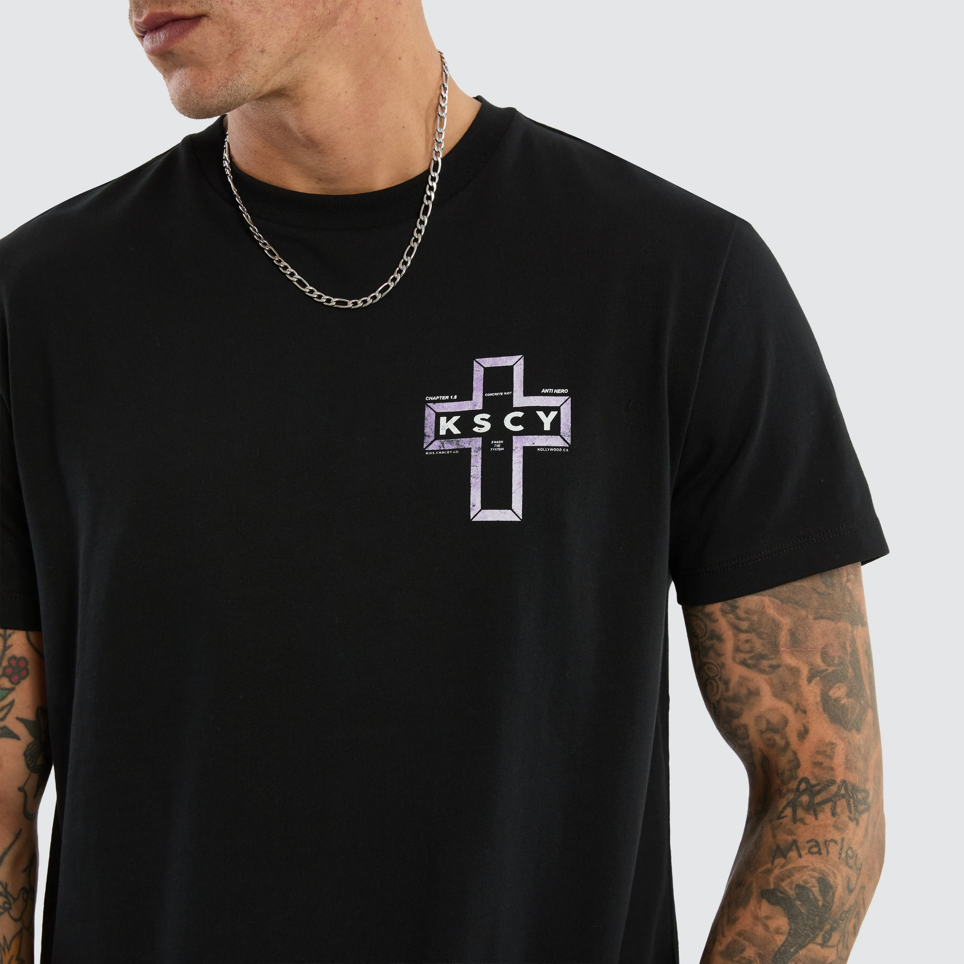 Dominus Dual Curved Tee Jet Black sold by Neverland product image thumbnail 4