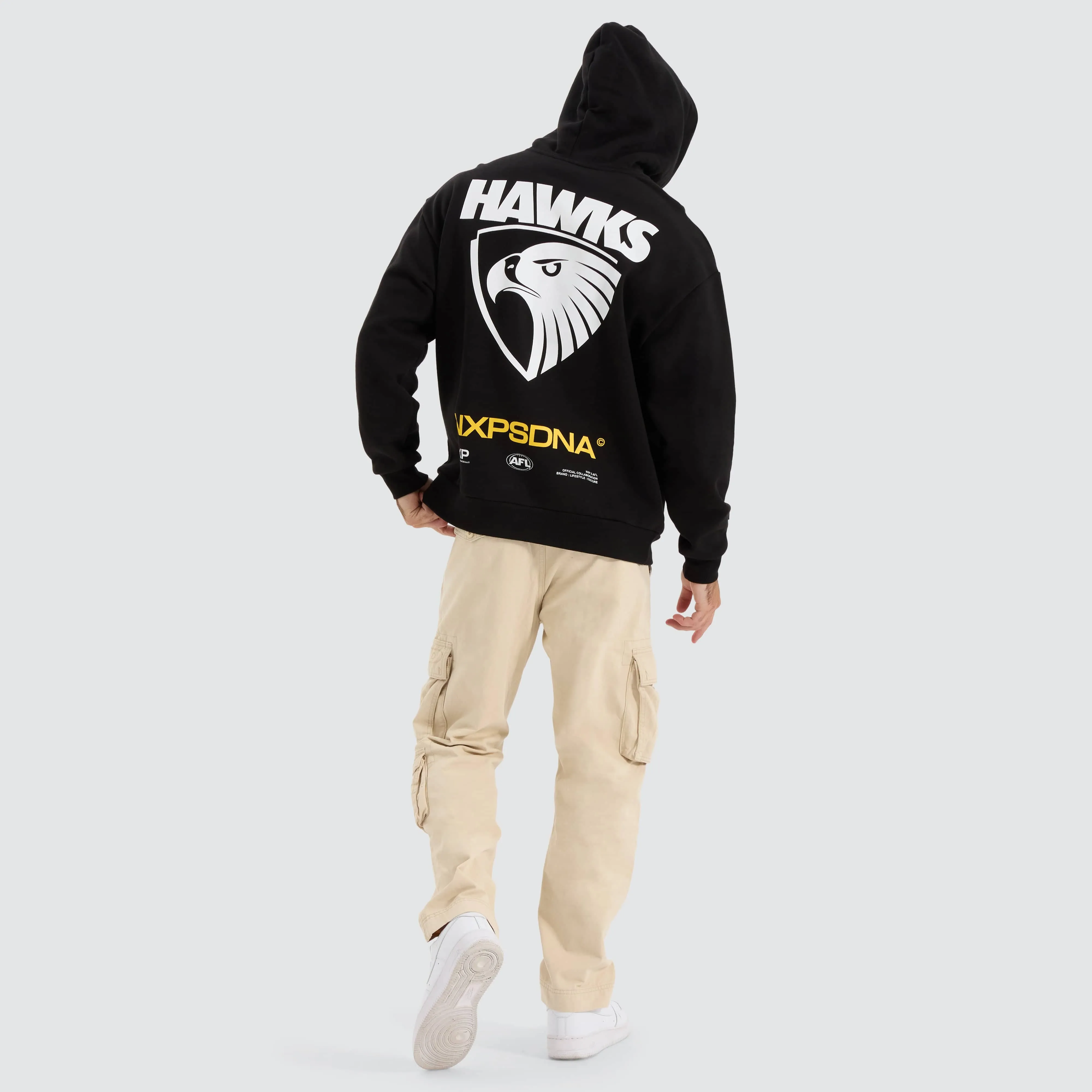 Hawthorn Hawks AFL Relaxed Hoodie Jet Black sold by Neverland product image thumbnail 5