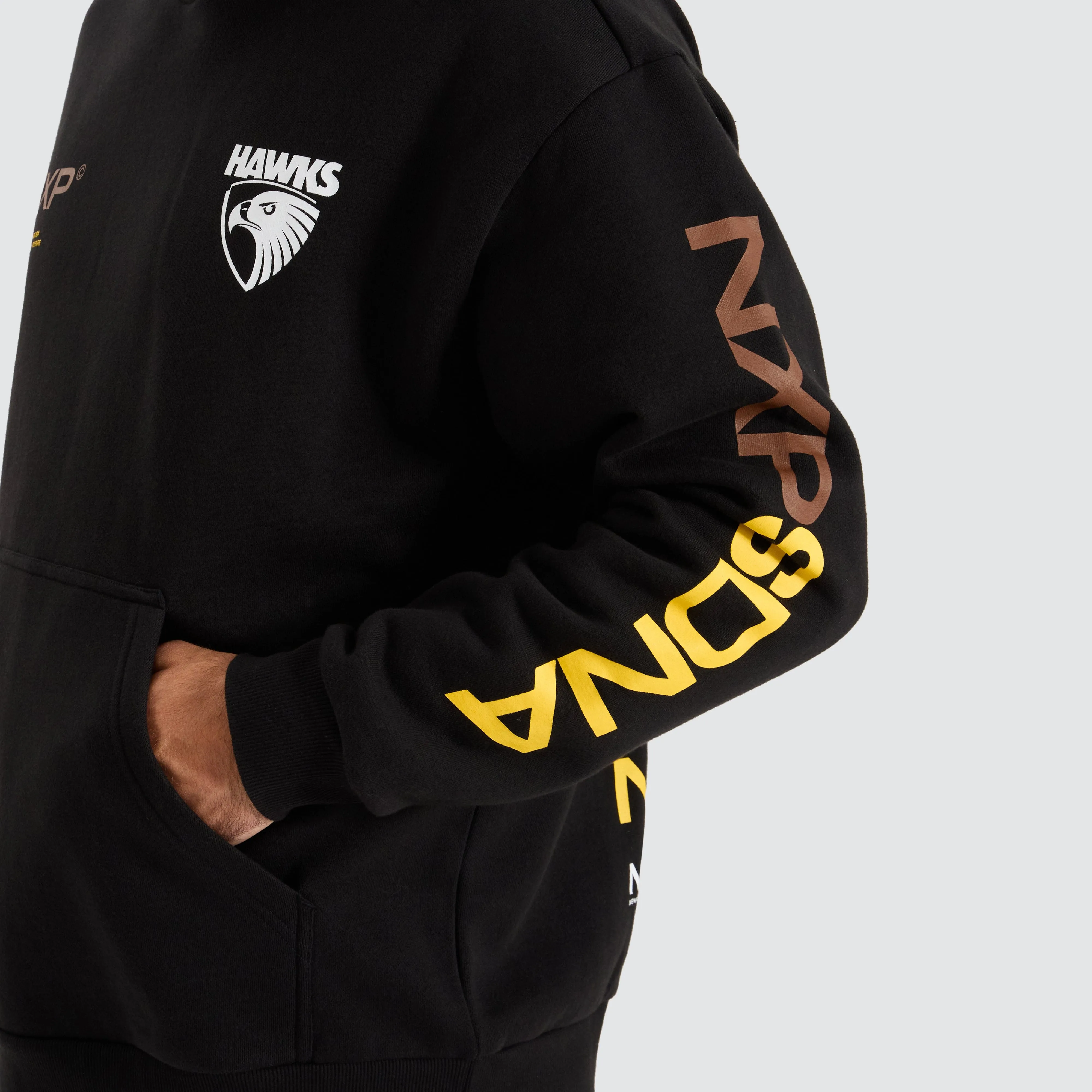 Hawthorn Hawks AFL Relaxed Hoodie Jet Black sold by Neverland product image thumbnail 2