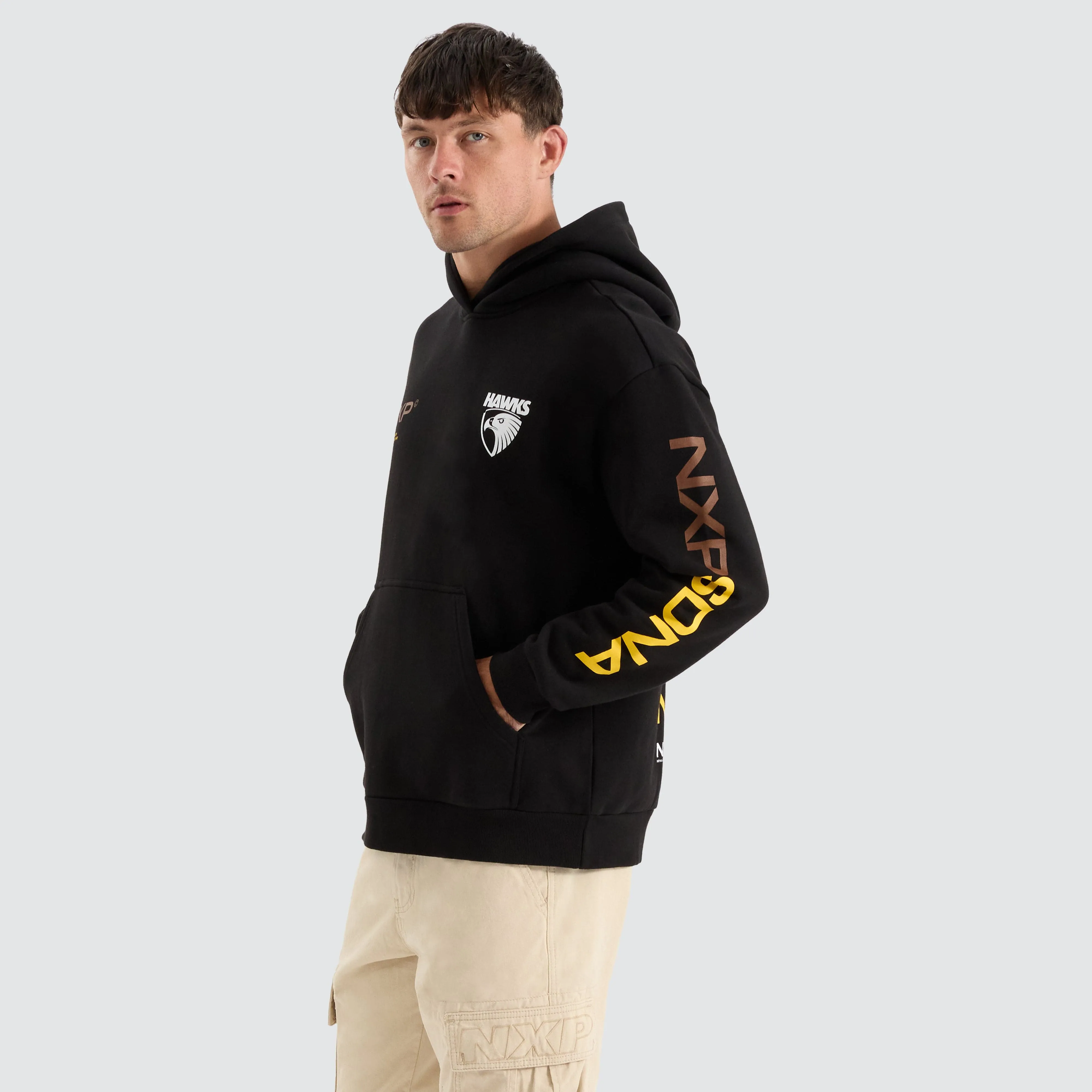 Hawthorn Hawks AFL Relaxed Hoodie Jet Black sold by Neverland product image thumbnail 4