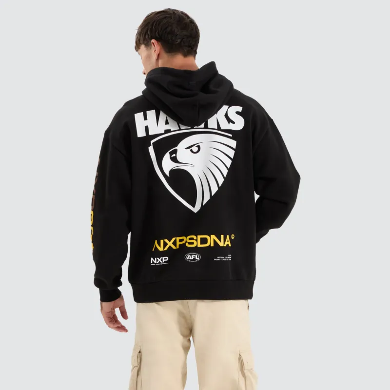 Hawthorn Hawks AFL Relaxed Hoodie Jet Black sold by Neverland
