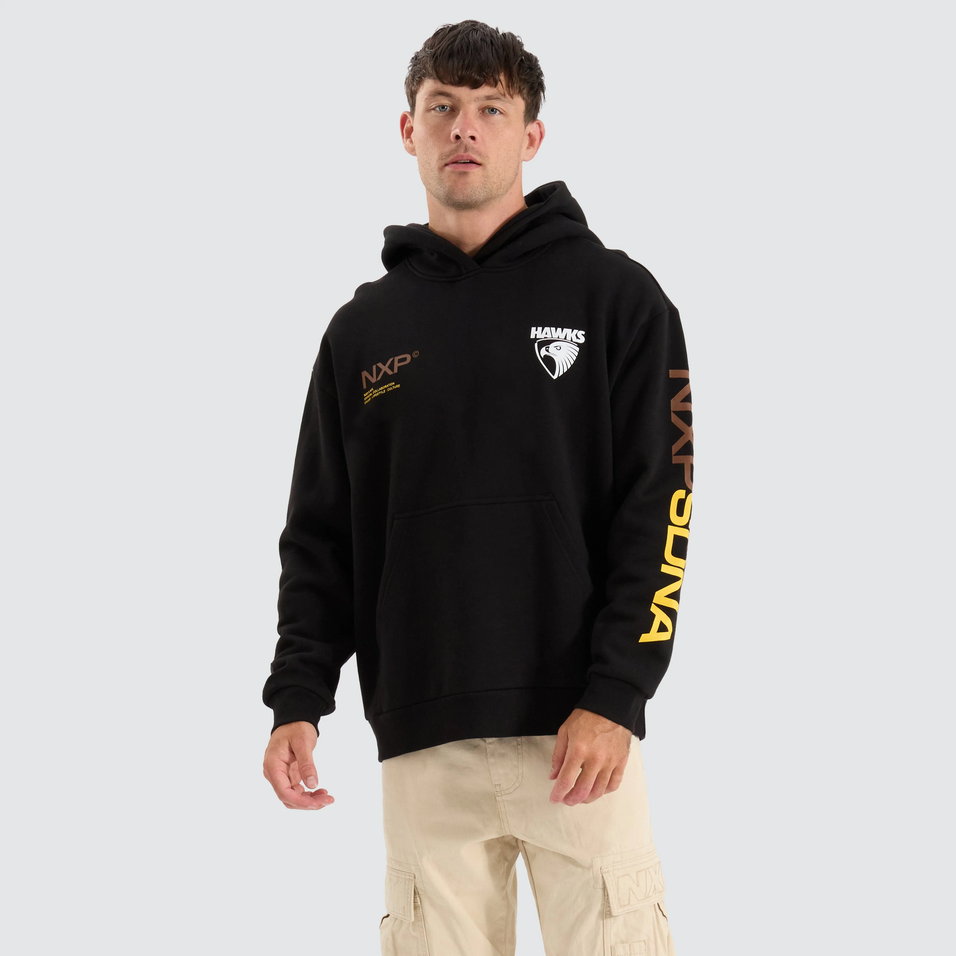 Hawthorn Hawks AFL Relaxed Hoodie Jet Black sold by Neverland product image thumbnail 3