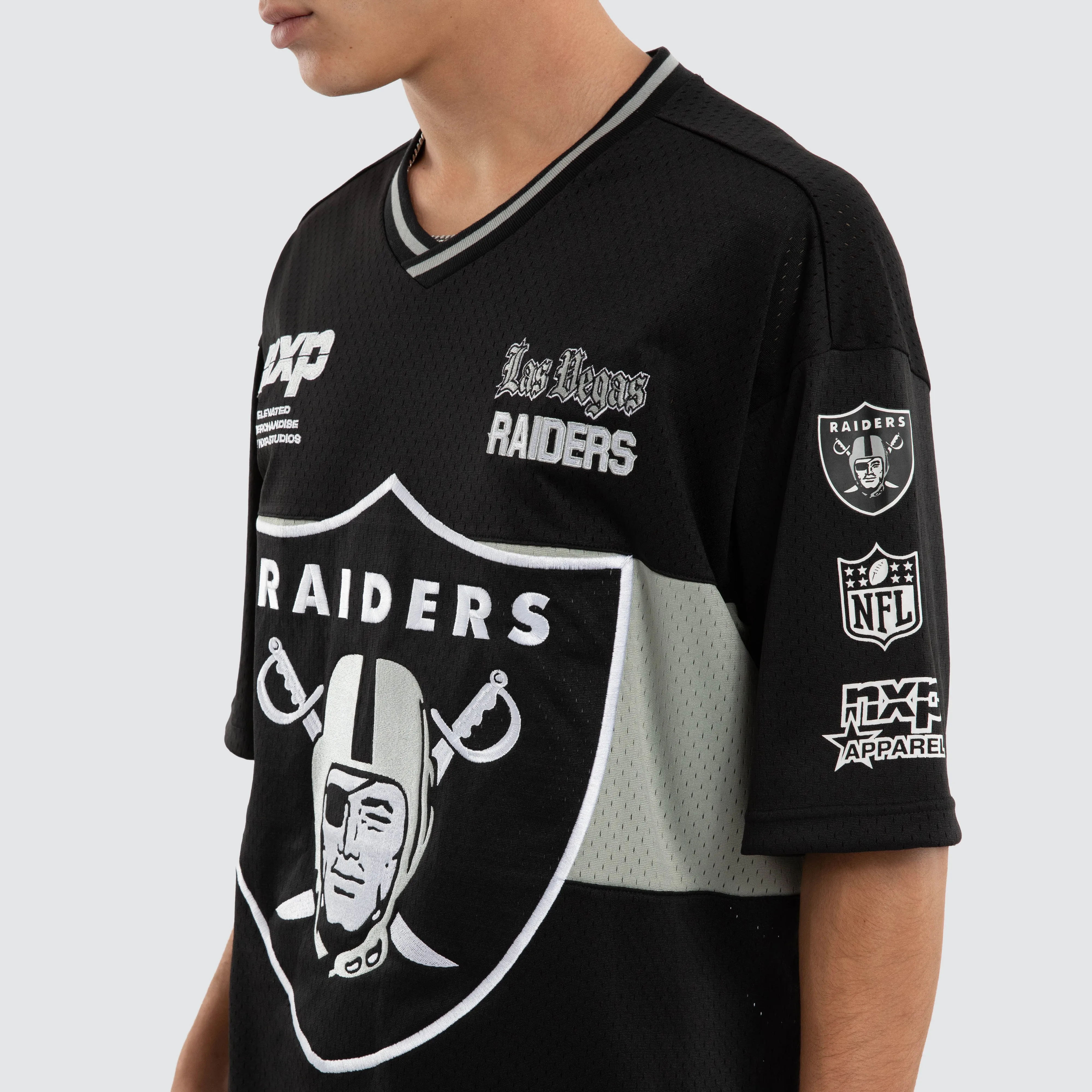 Las Vegas Raiders NFL Goal Mesh Tee Jet Black sold by Neverland product image thumbnail 4