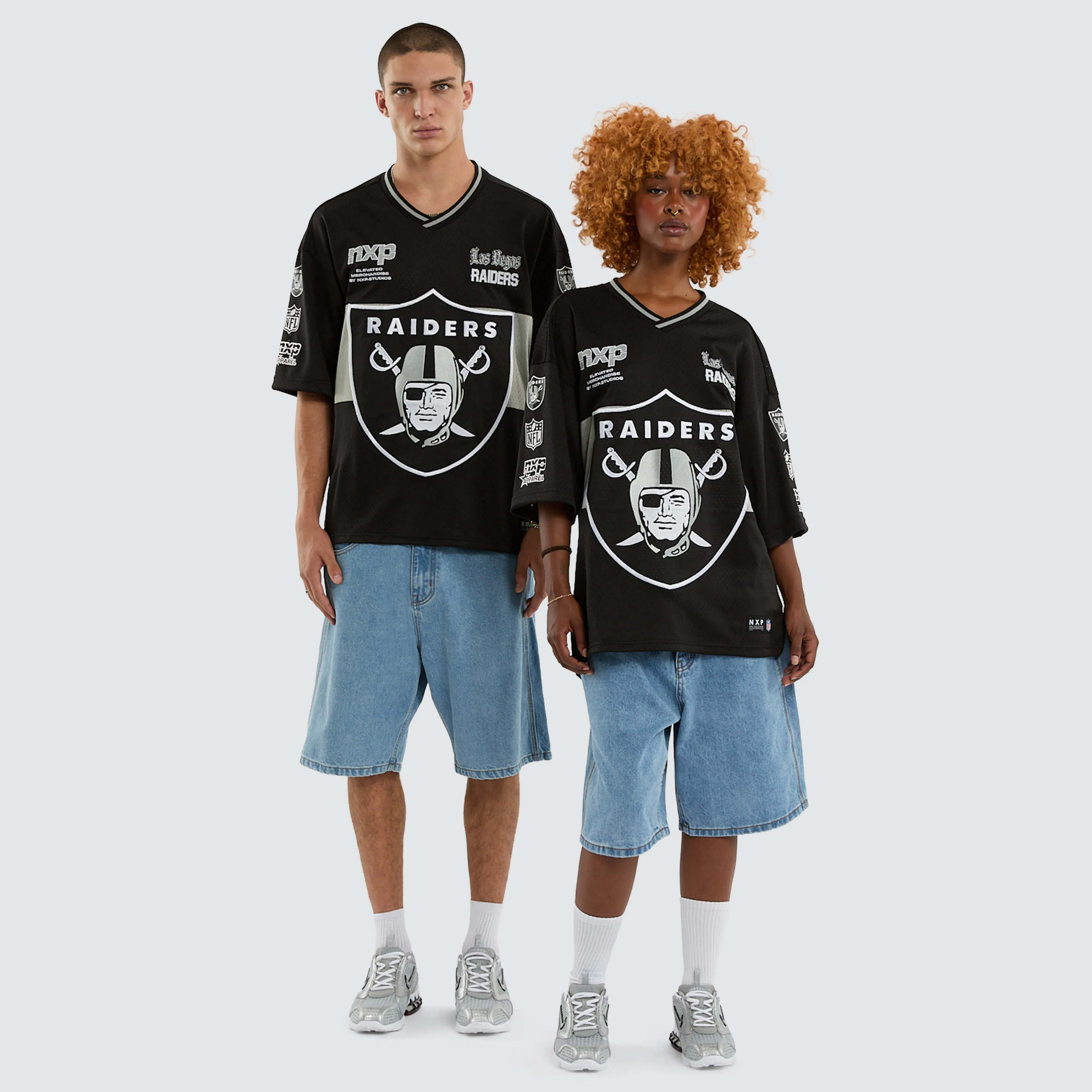 Las Vegas Raiders NFL Goal Mesh Tee Jet Black sold by Neverland product image thumbnail 3
