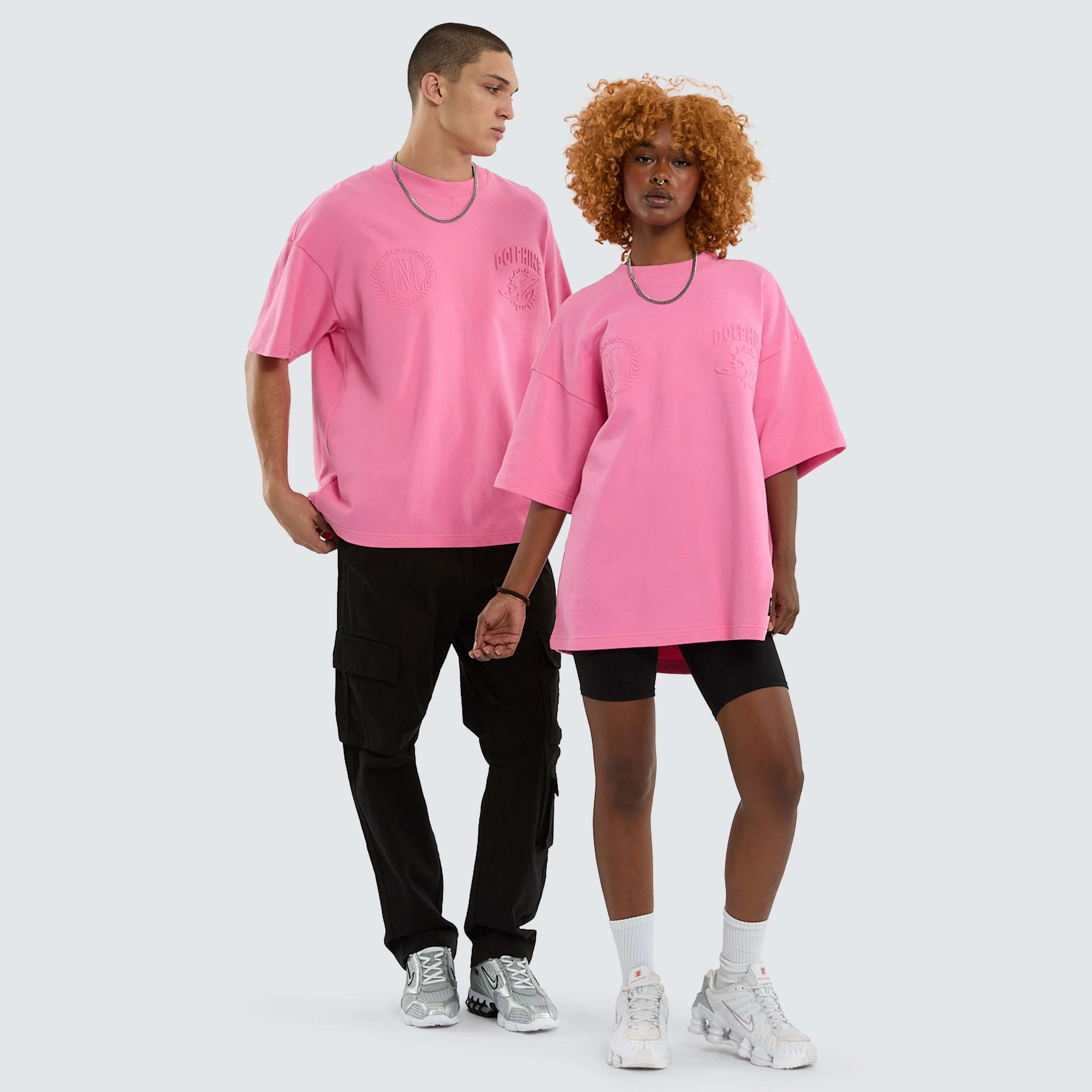 Miami Dolphins NFL Crest Loopback Tee Pink sold by Neverland product image thumbnail 2